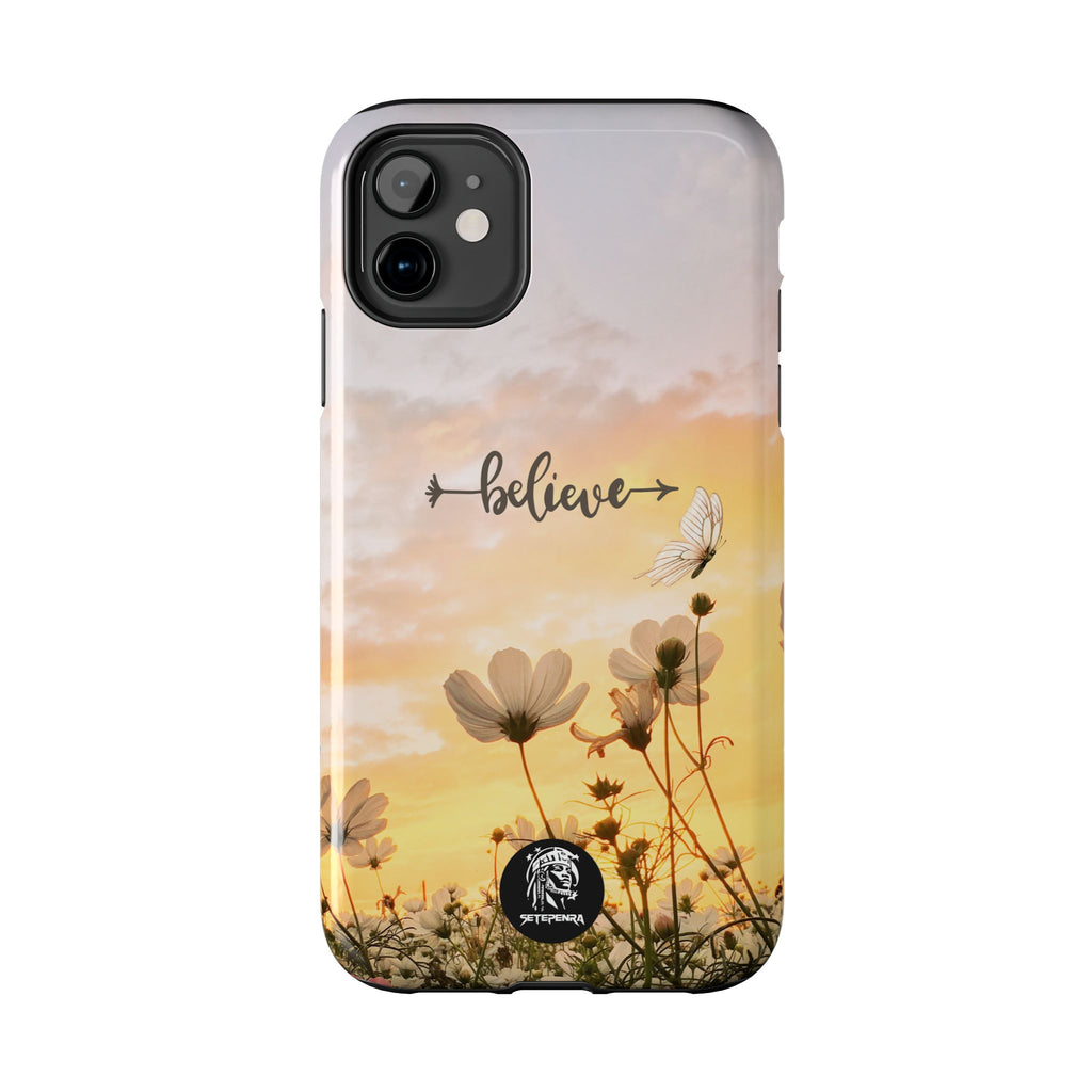 Believe Tough Phone Case (For iPhone, Galaxy & More) - Aesthetic Flower