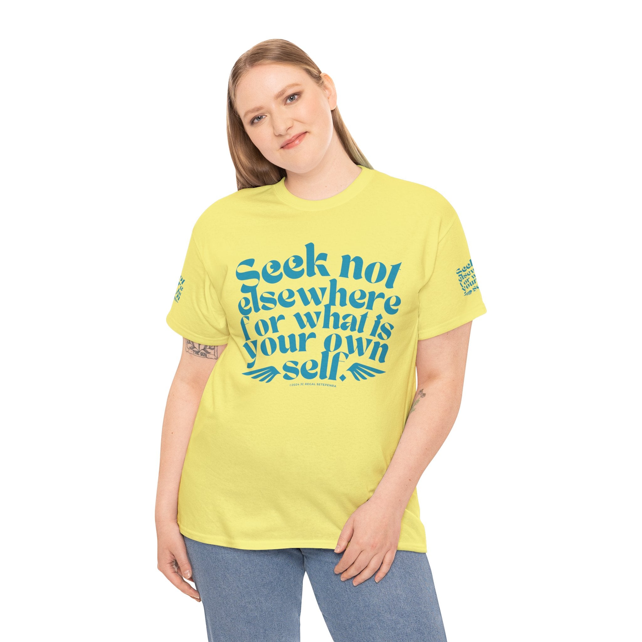 Seek Not Elsewhere (Aqua Edition) Unisex Heavy Cotton Tee