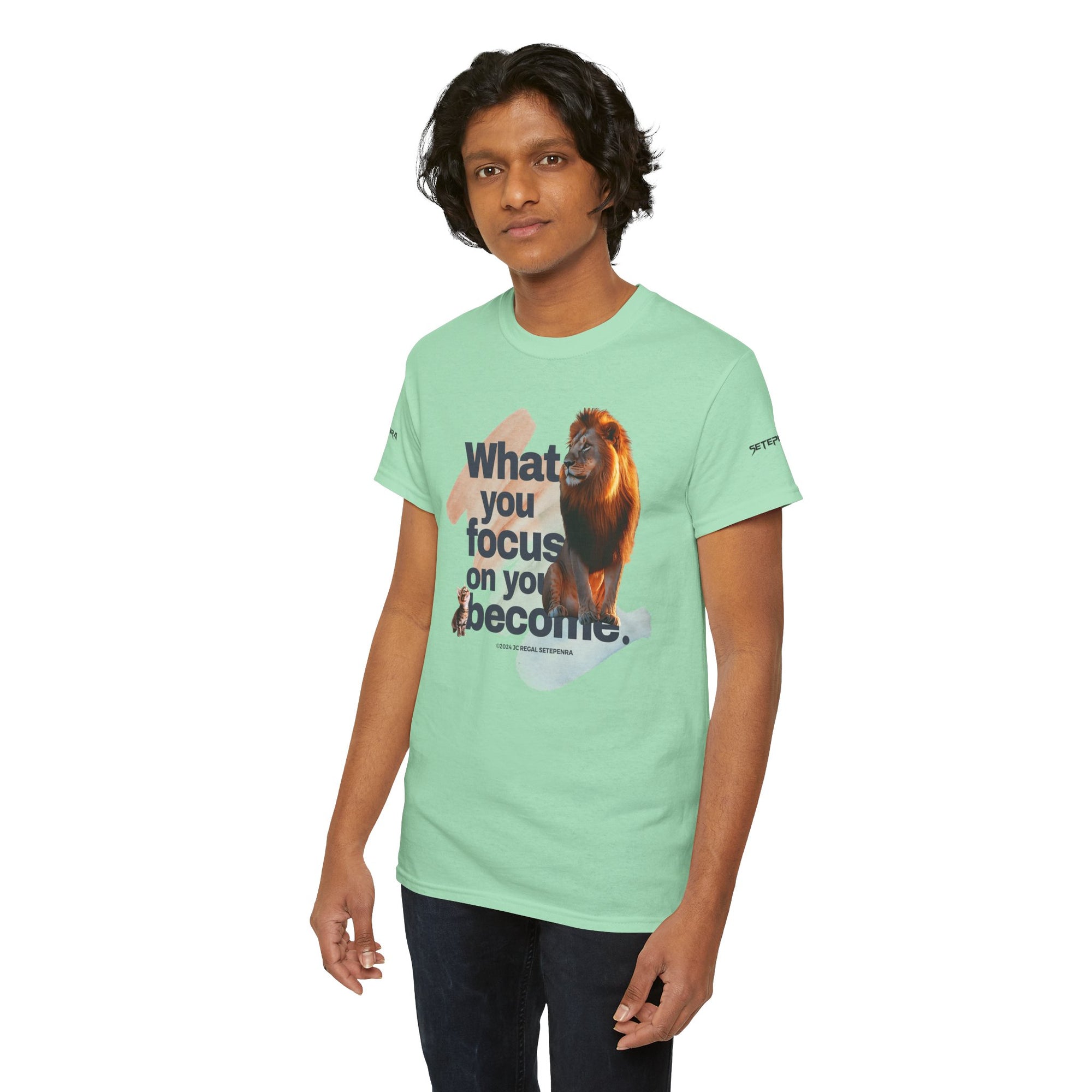 What You Focus On You Become Unisex Heavy Cotton Tee