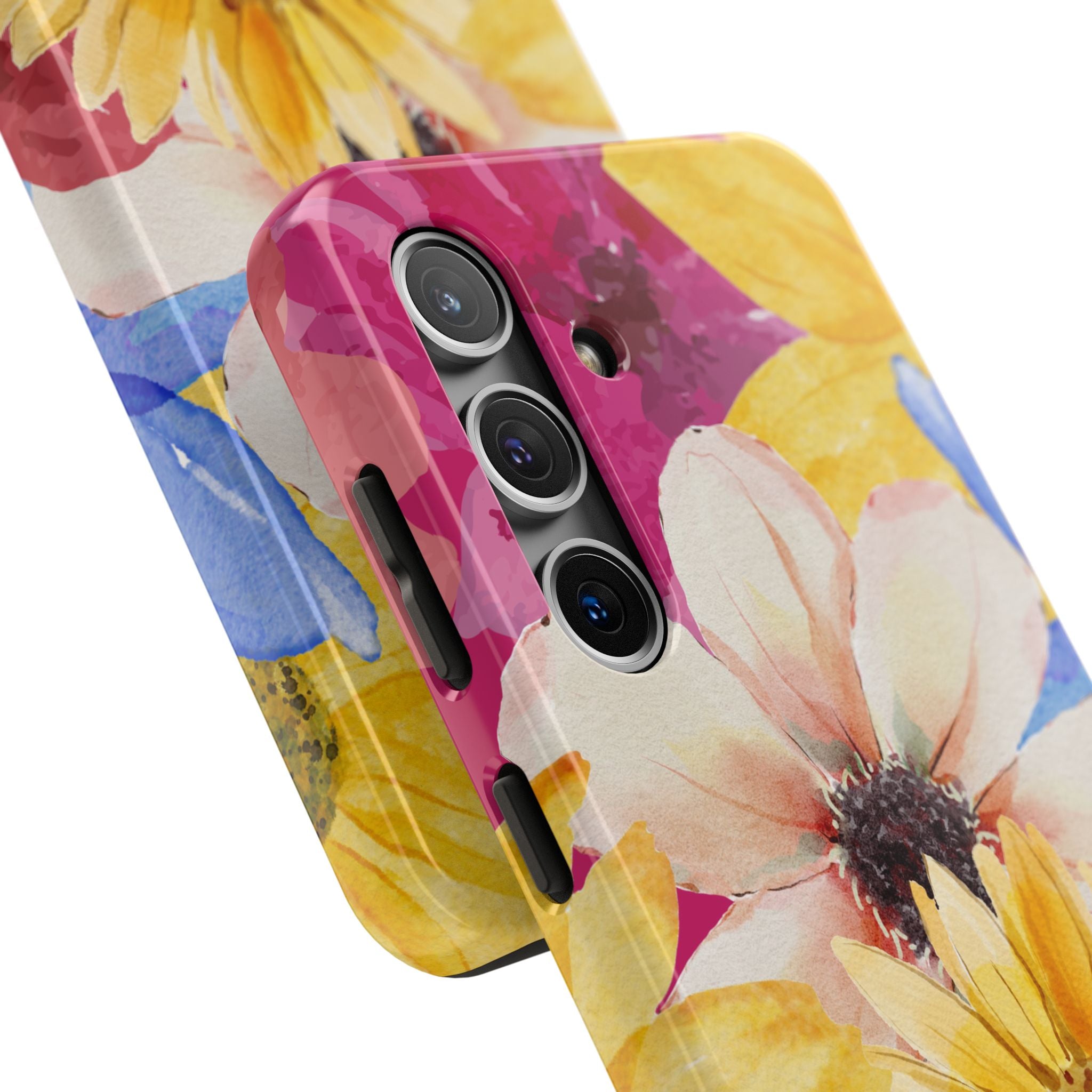 Watercolor Flowers Tough Phone Case (For iPhone, Galaxy & More)