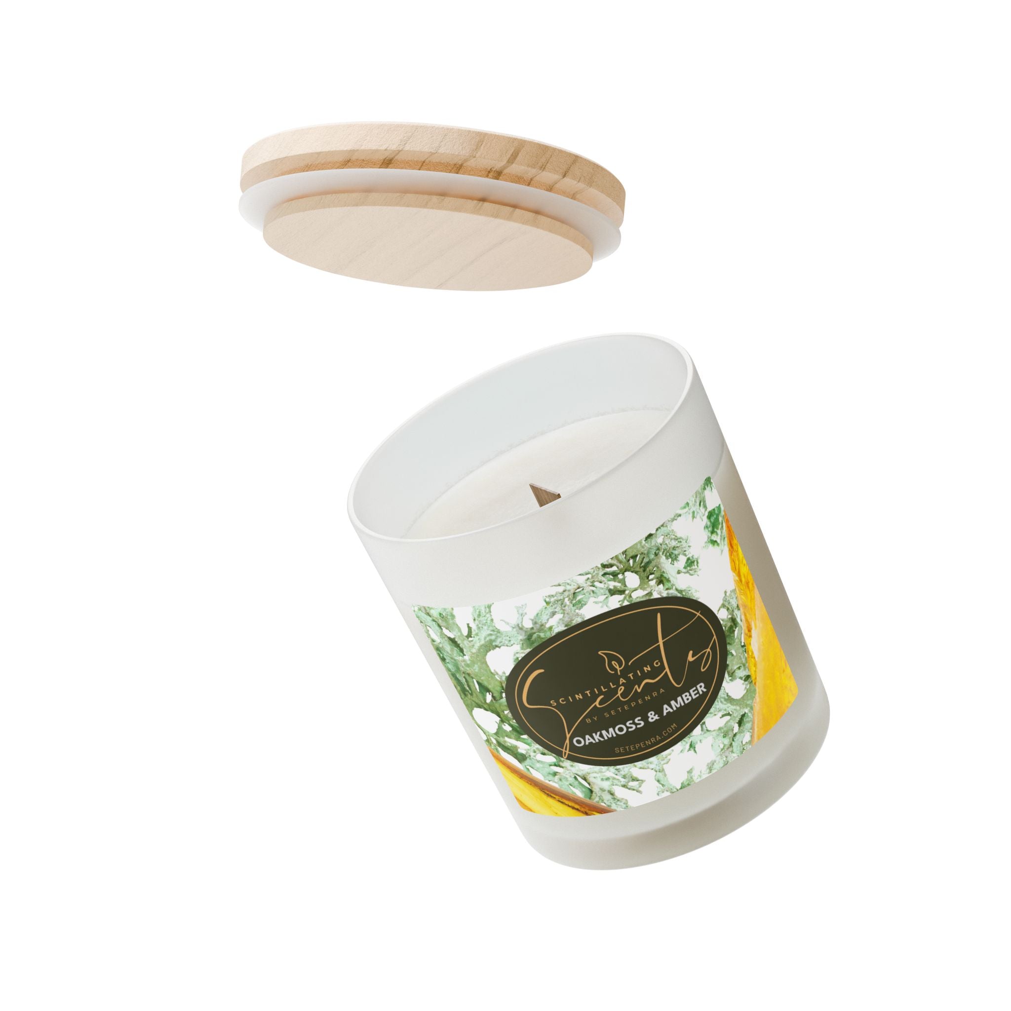 Scintillating Scents by SETEPENRA Frosted Glass Candle, 11oz