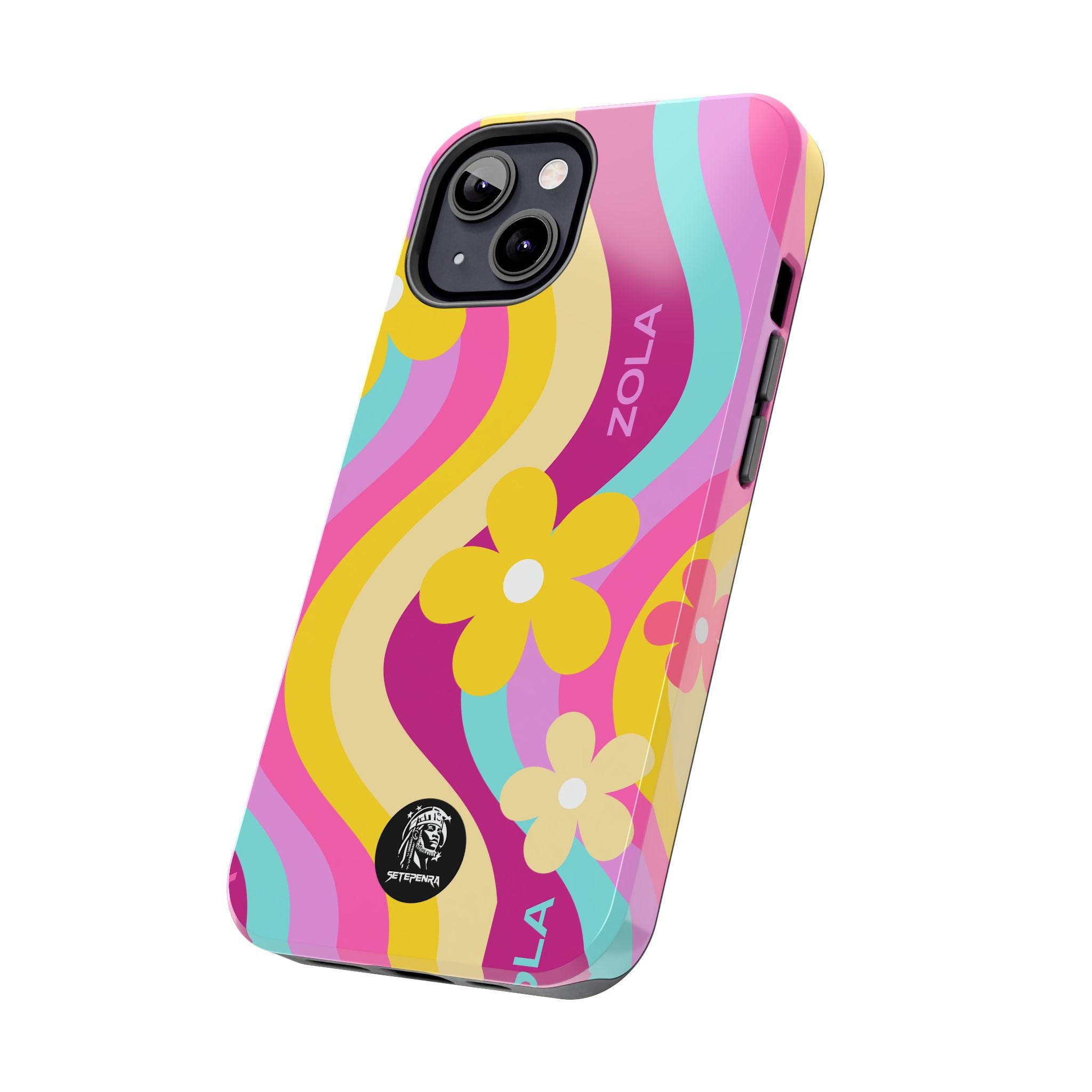Zola Tough Phone Case (For iPhone, Galaxy & More) - Pink Wave