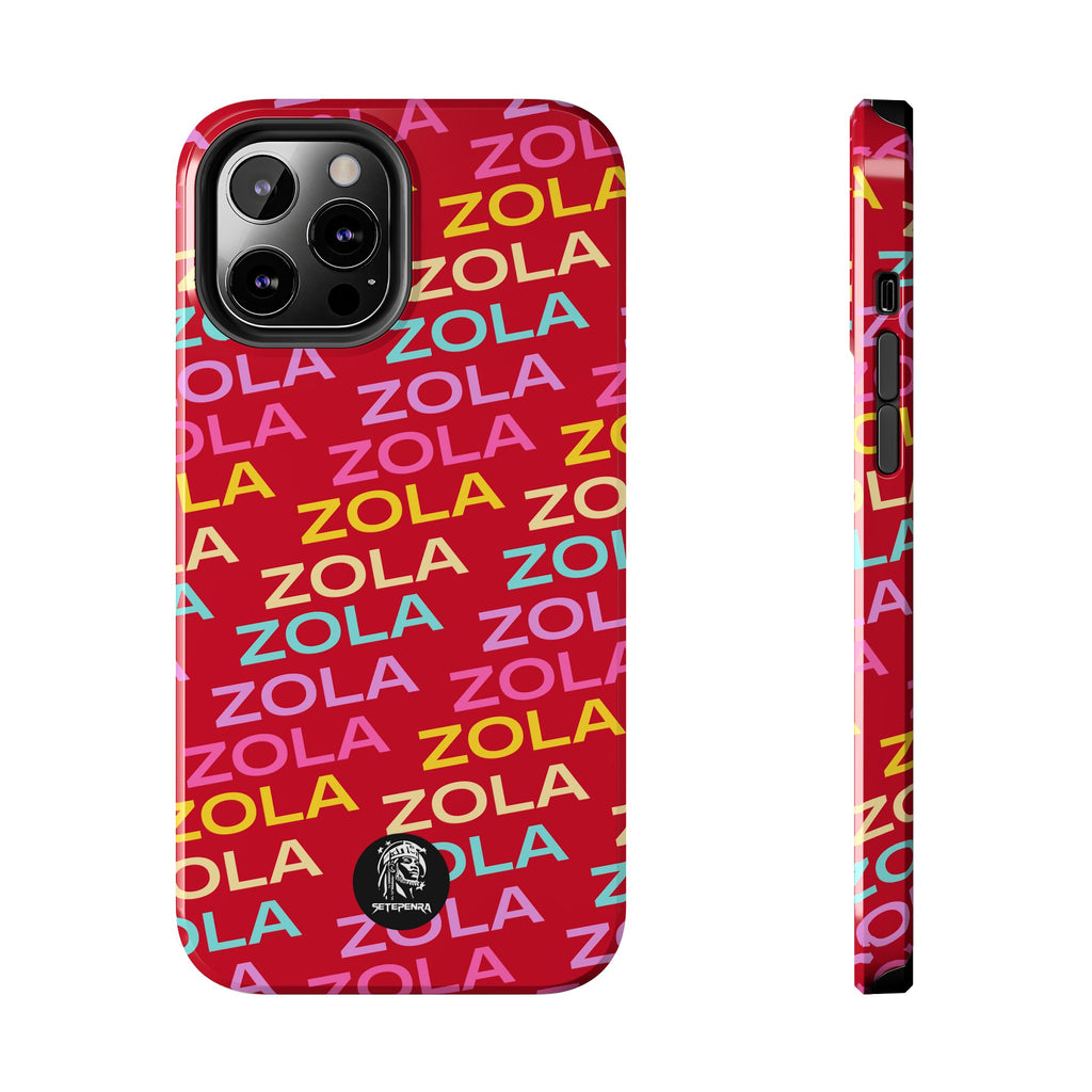 Zola Tough Phone Case (For iPhone, Galaxy & More) - Dark Red SETEPENRA Phone Case.