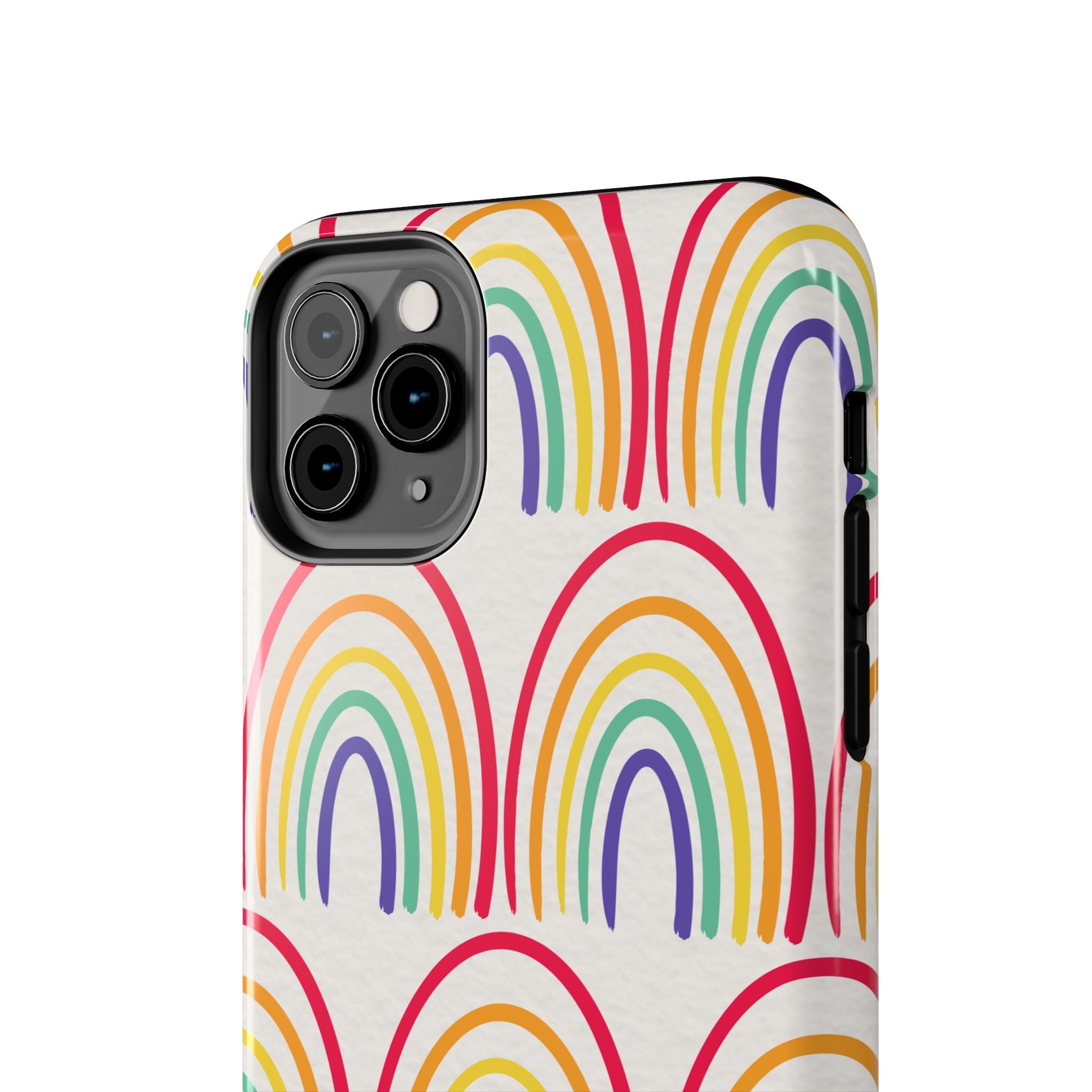 Retro Rainbow Tough Phone Case (For iPhone, Galaxy & More)