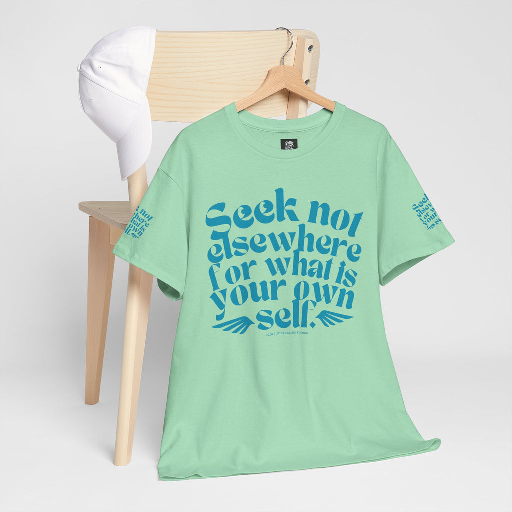 Seek Not Elsewhere (Aqua Edition) Unisex Heavy Cotton Tee