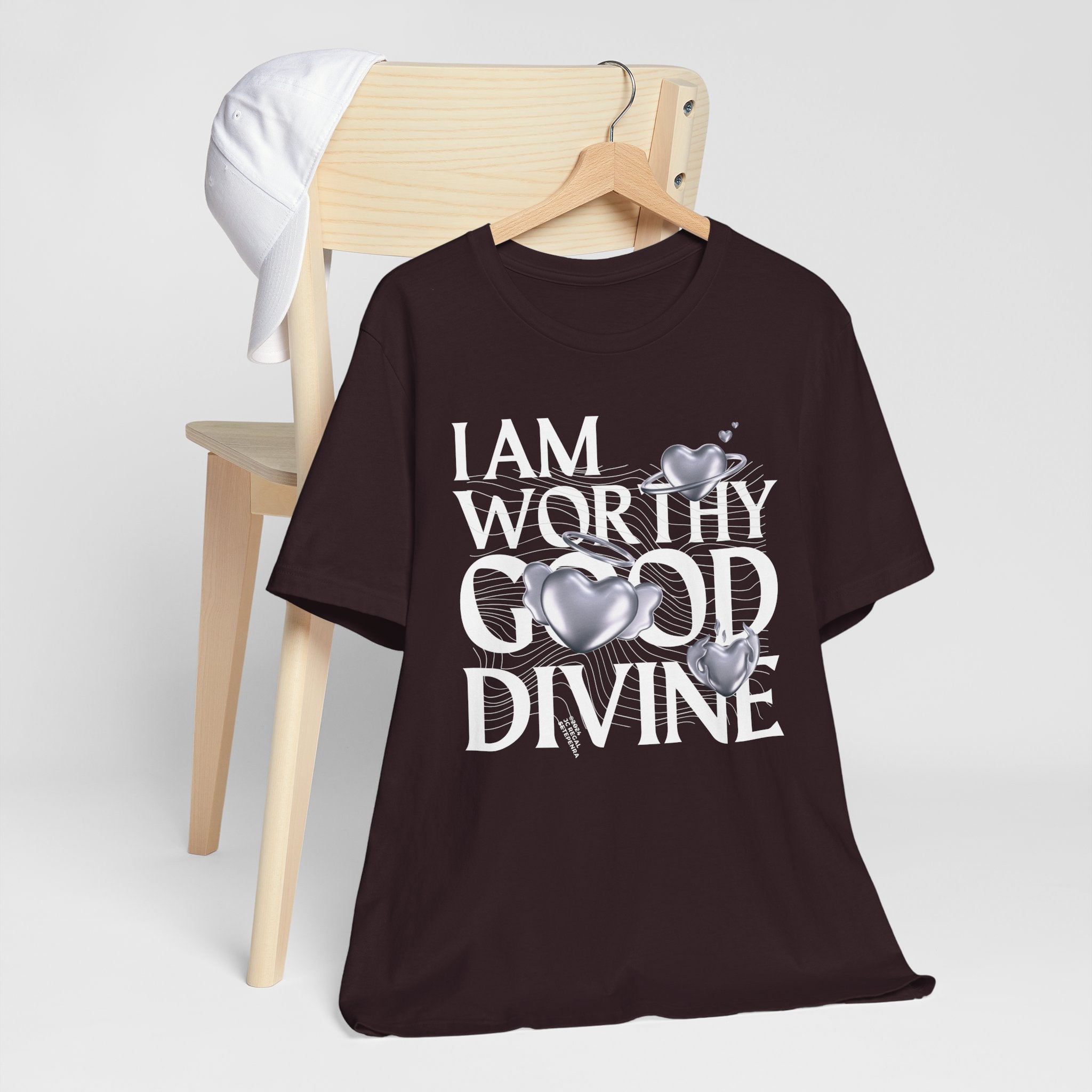 I AM WORTHY GOOD DIVINE Unisex Jersey Short Sleeve Tee