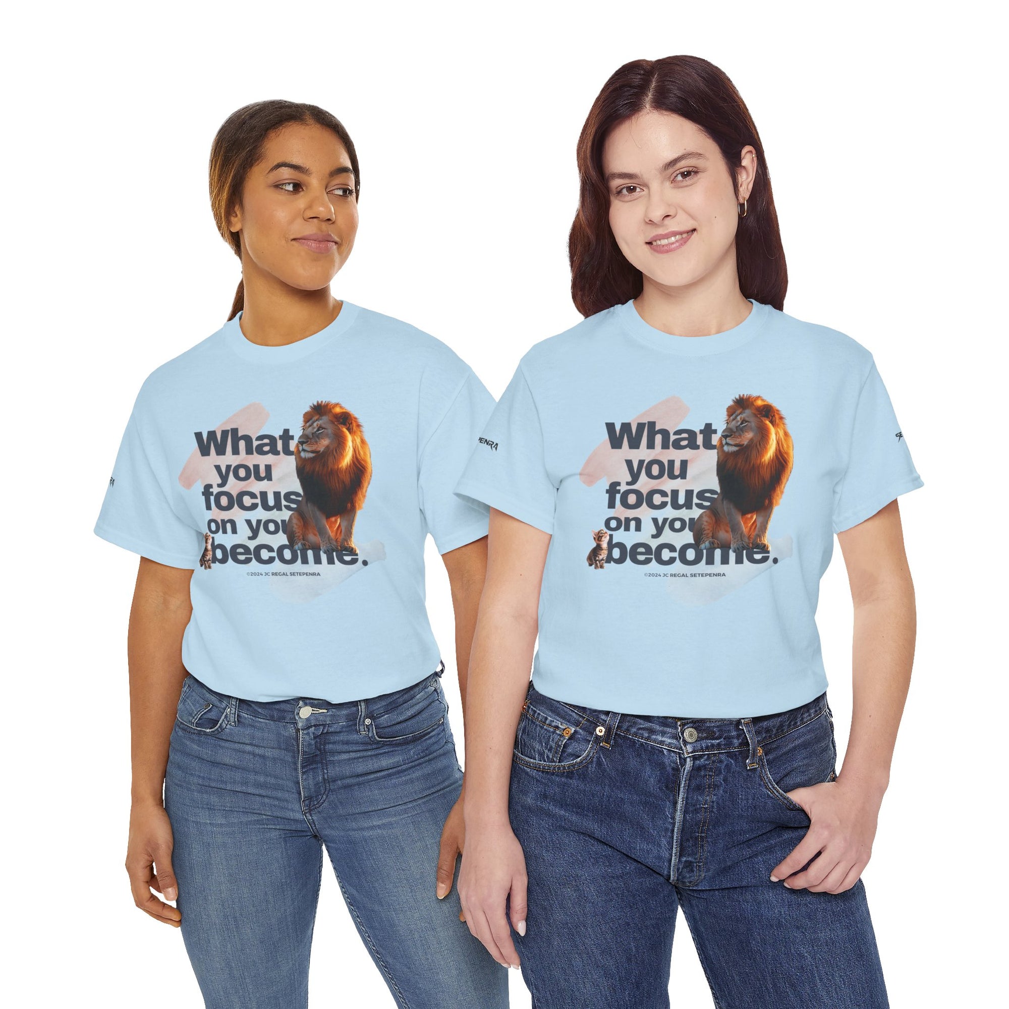 What You Focus On You Become Unisex Heavy Cotton Tee