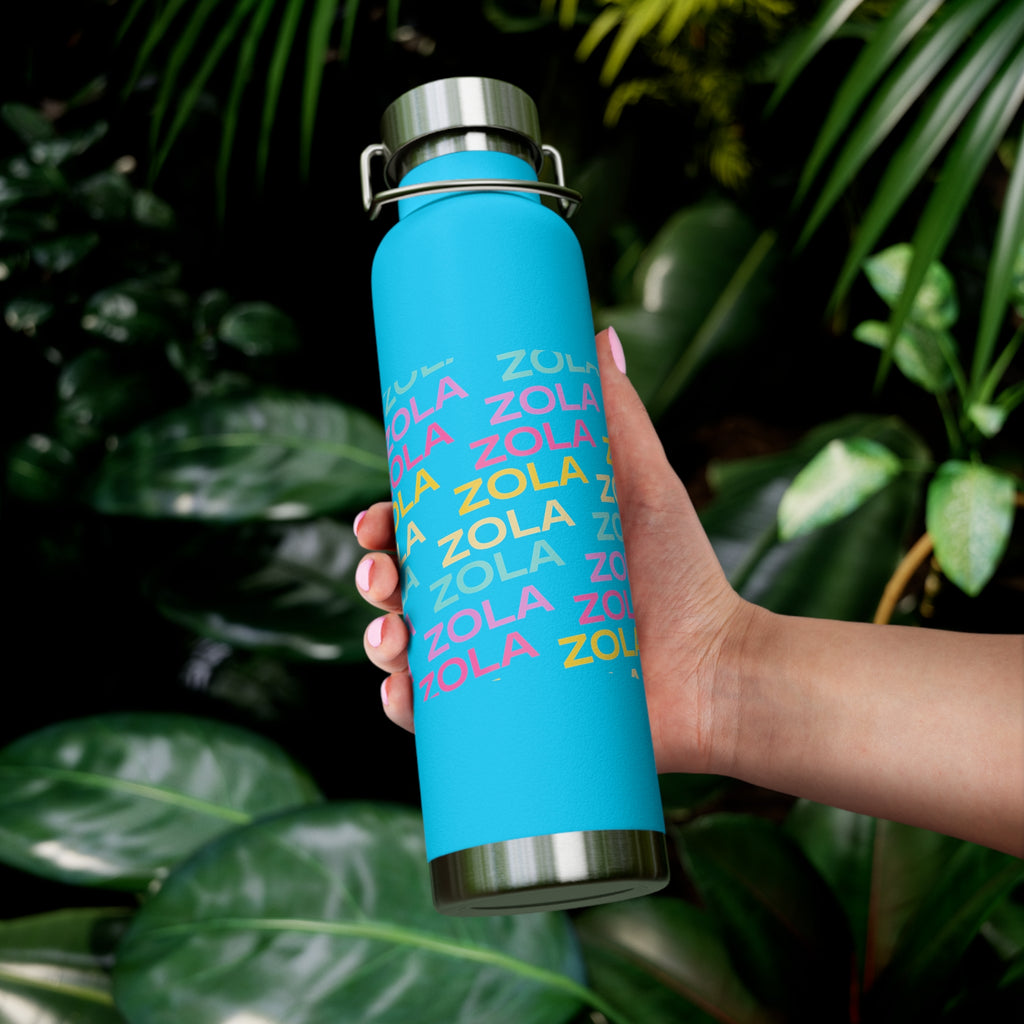 Zola Copper Vacuum Insulated Bottle, 22oz