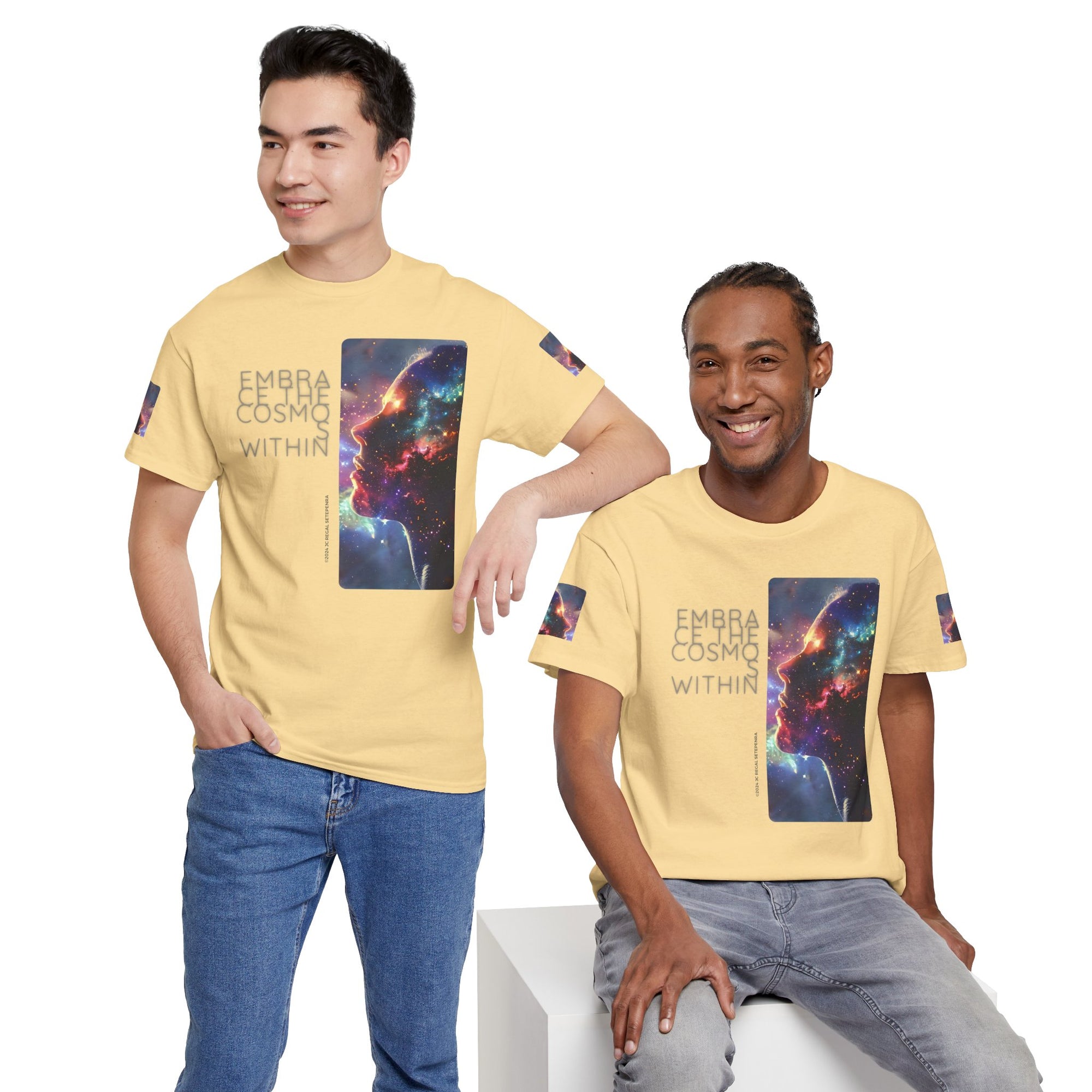 Embrace The Cosmos Within Unisex Heavy Cotton Tee