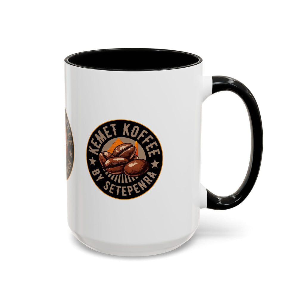 Kemet Koffee By Setepenra Accent Coffee Mug, 11oz, 15oz (Various Colors)