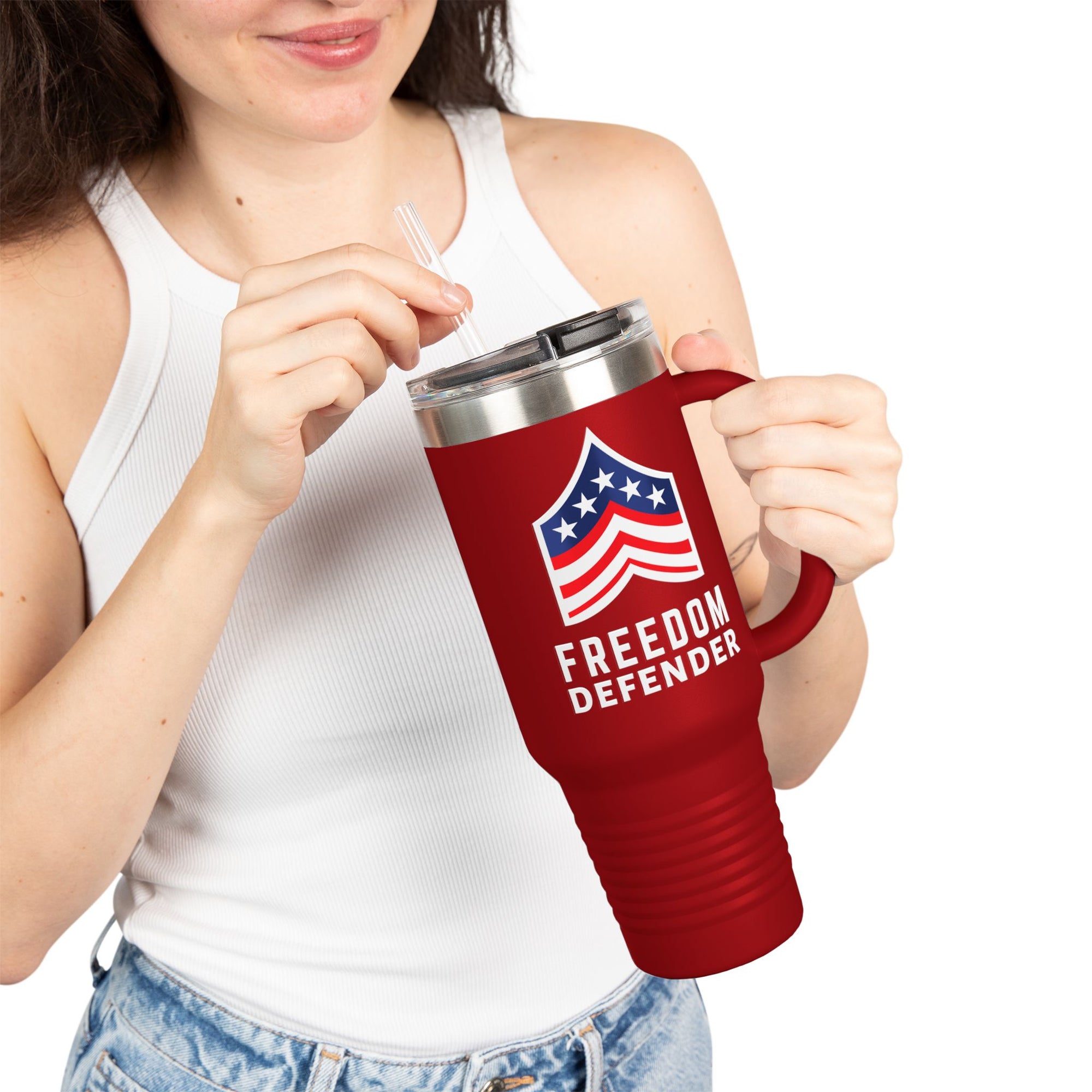 Freedom Defender Insulated Travel Mug, 40oz