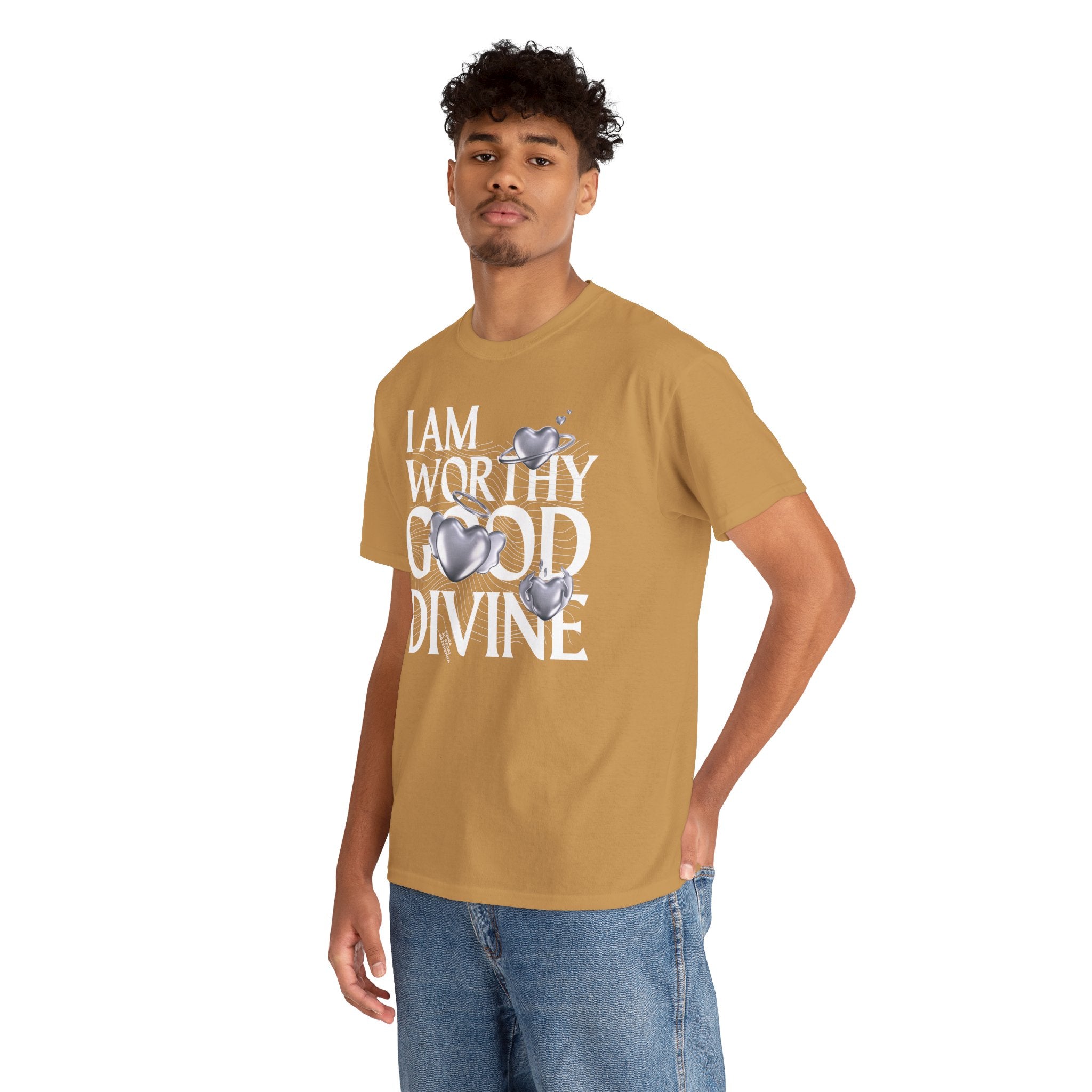 I AM WORTHY GOOD DIVINE Unisex Heavy Cotton Tee