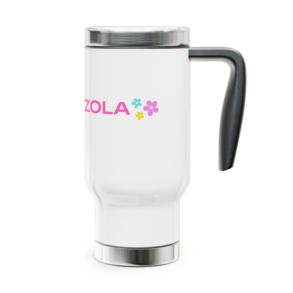 Zola Stainless Steel Travel Mug With Handle, 14oz