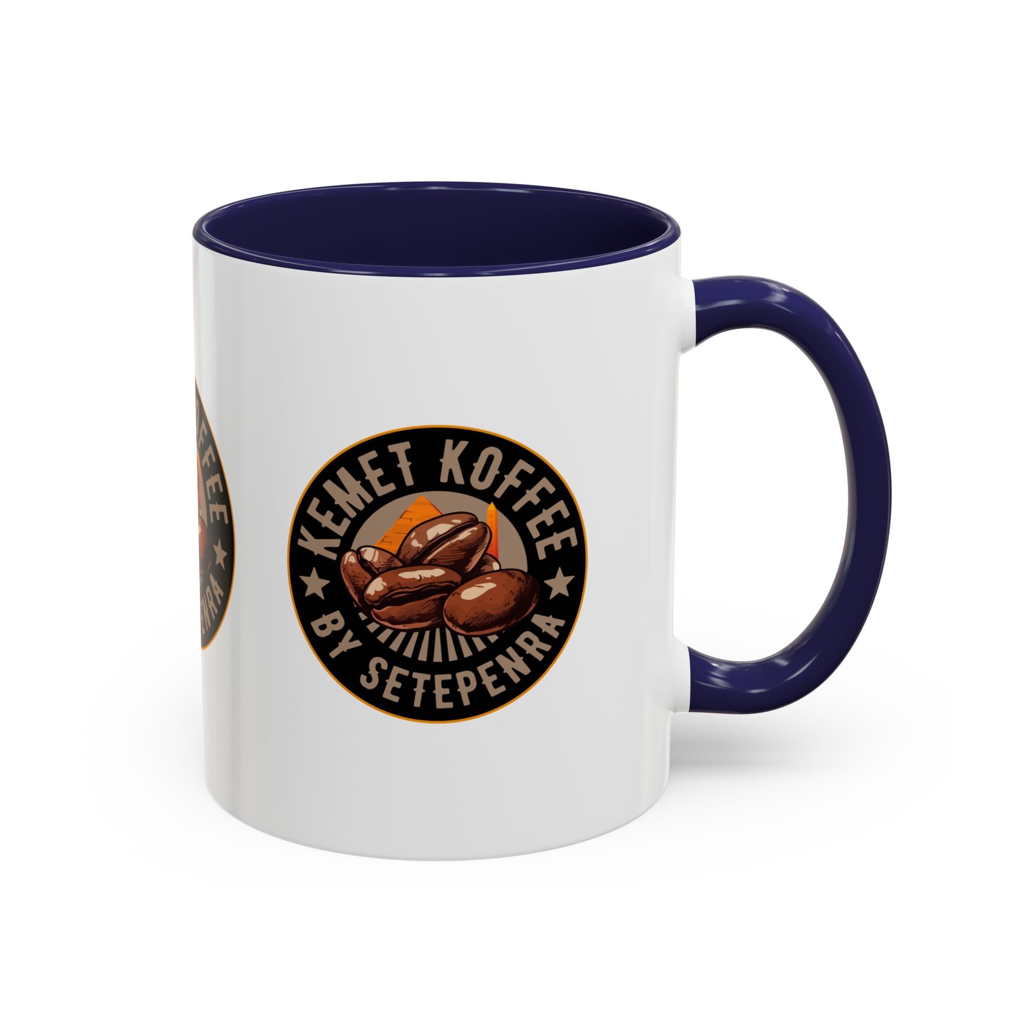 Kemet Koffee By Setepenra Accent Coffee Mug, 11oz, 15oz (Various Colors)