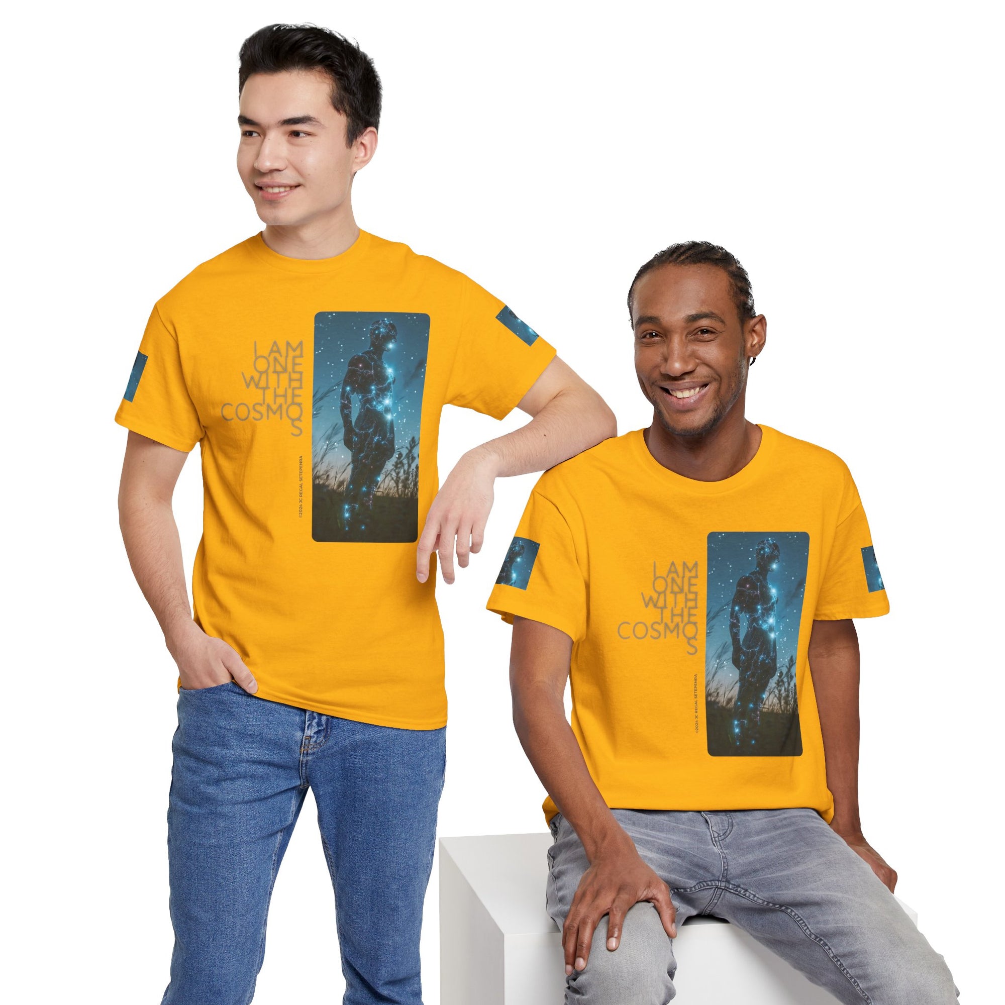 One With The Cosmos Unisex Heavy Cotton Tee