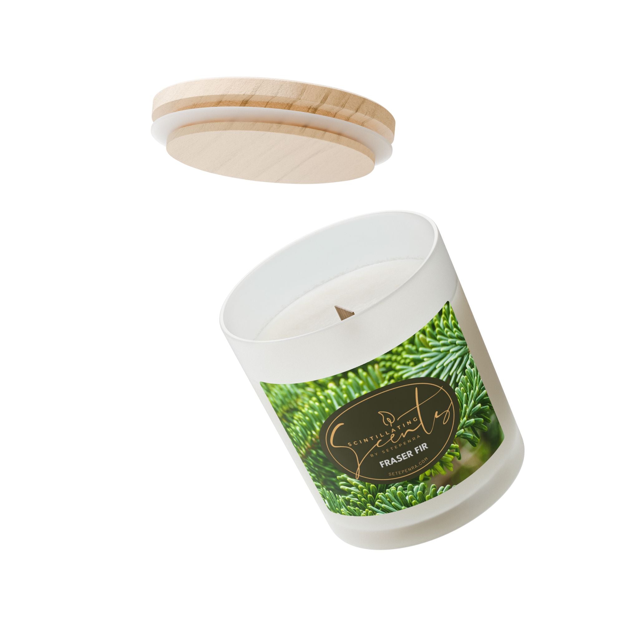 Scintillating Scents by SETEPENRA Frosted Glass Candle, 11oz