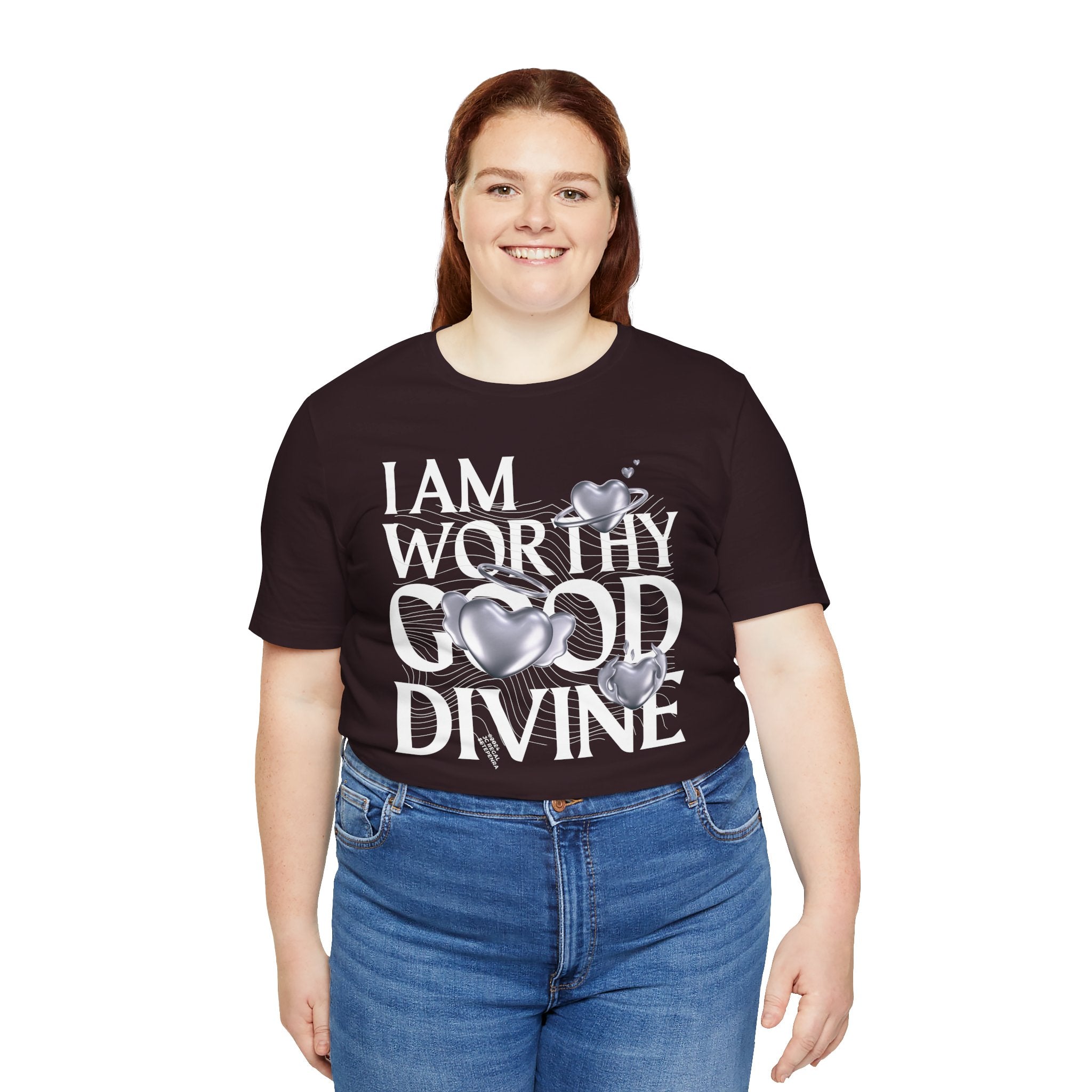 I AM WORTHY GOOD DIVINE Unisex Jersey Short Sleeve Tee