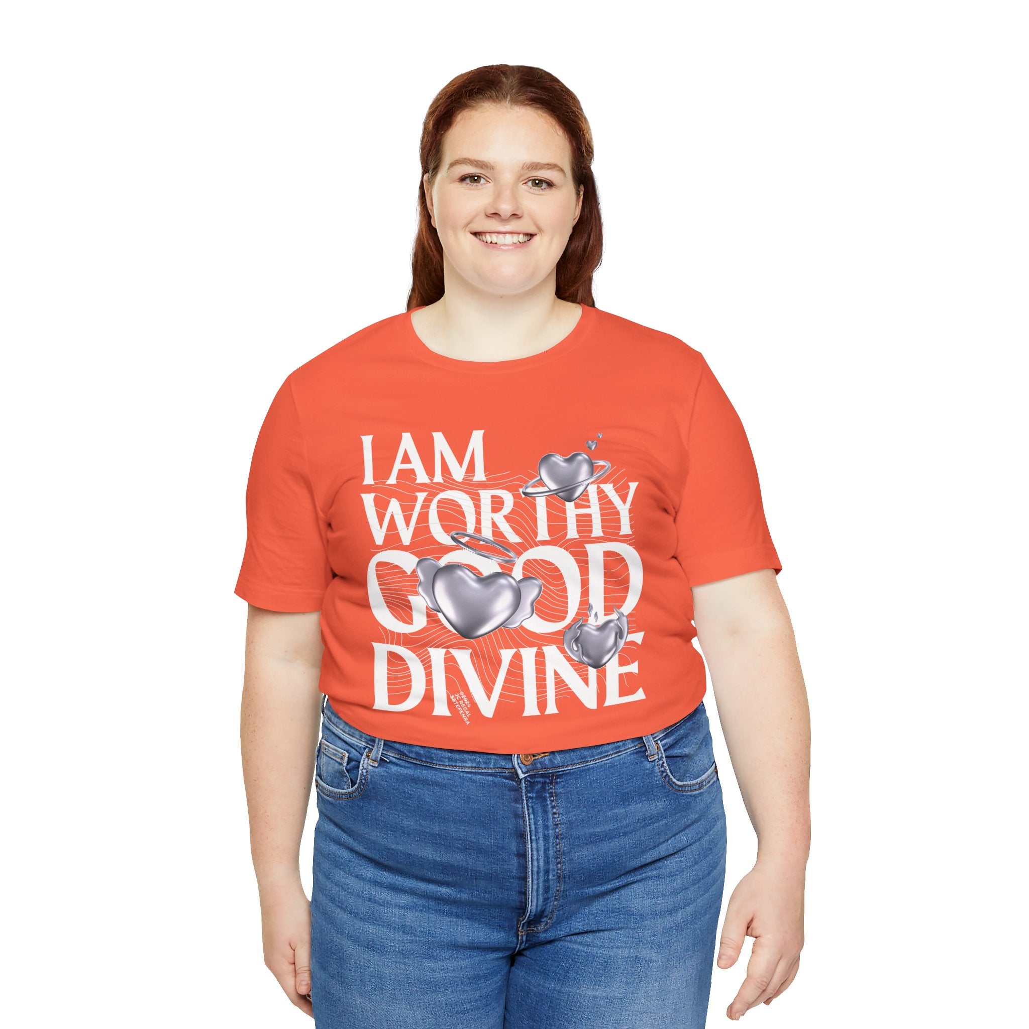 I AM WORTHY GOOD DIVINE Unisex Jersey Short Sleeve Tee
