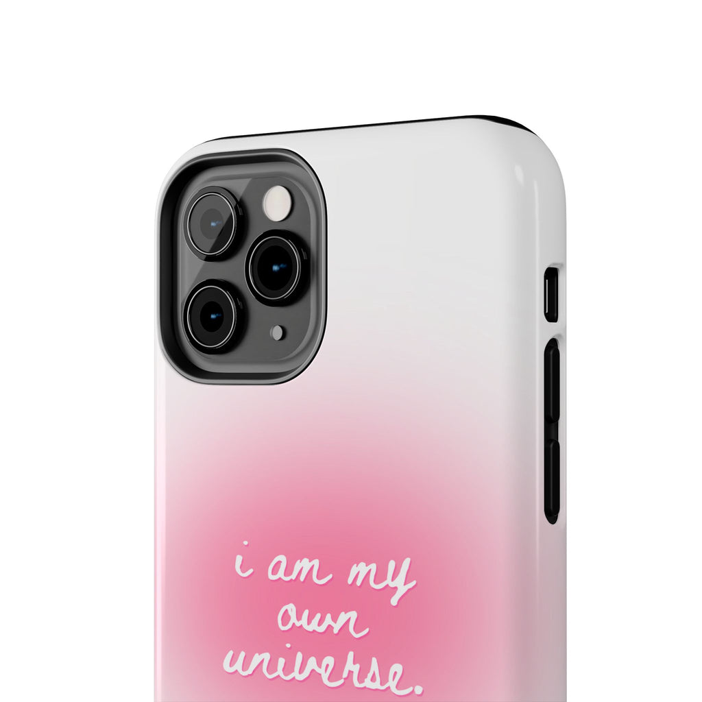 I Am My Own Universe Tough Phone Case (For iPhone, Galaxy & More) - White