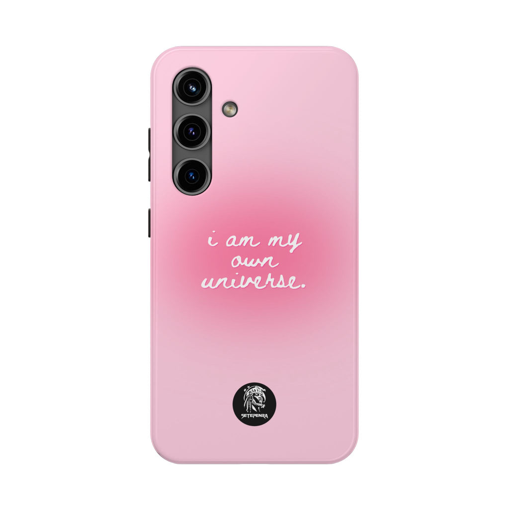 I Am My Own Universe Tough Phone Case (For iPhone, Galaxy & More) - Light Pink