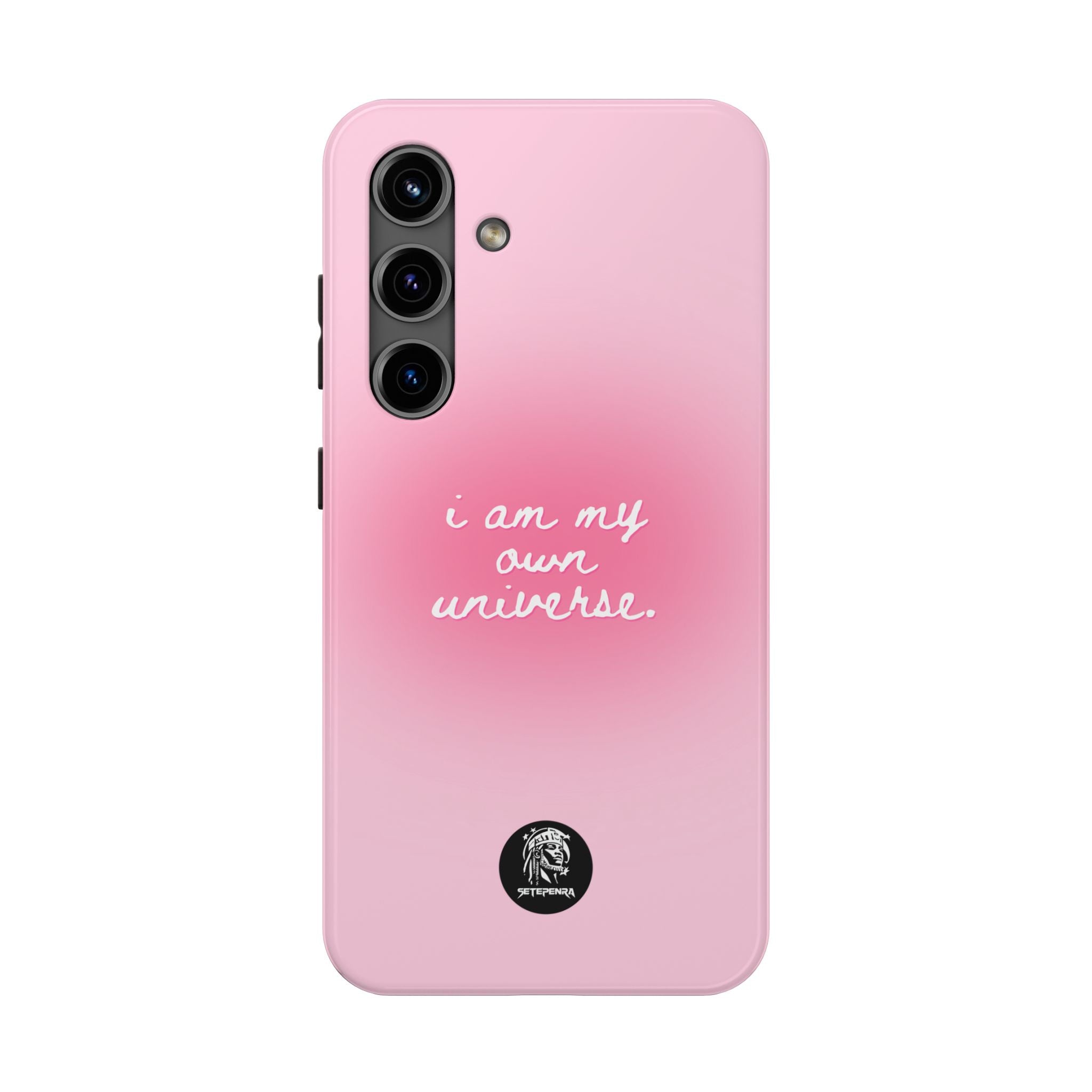 I Am My Own Universe Tough Phone Case (For iPhone, Galaxy & More) - Light Pink