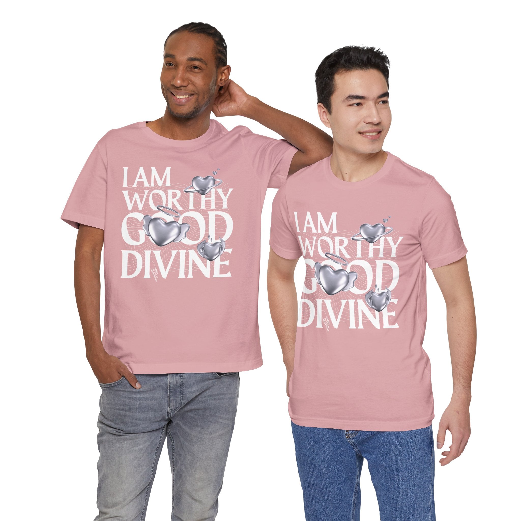 I AM WORTHY GOOD DIVINE Unisex Jersey Short Sleeve Tee