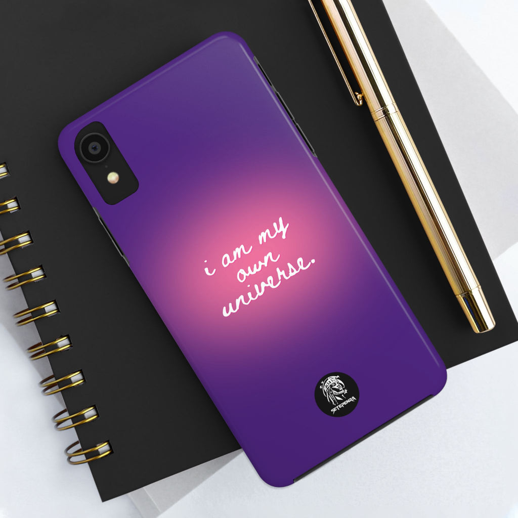 I Am My Own Universe Tough Phone Case (For iPhone, Galaxy & More) - Purple