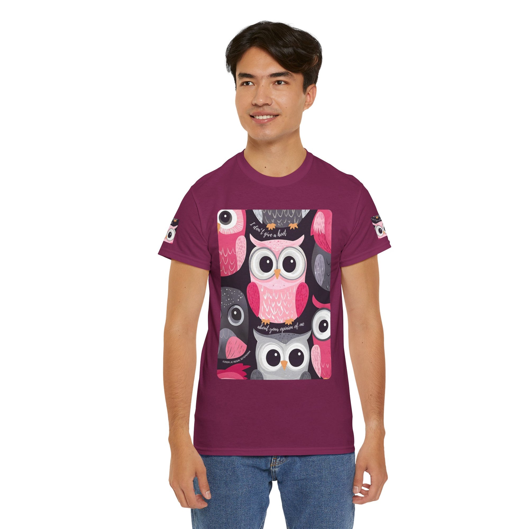 Don't Give A Hoot Unisex Heavy Cotton Tee
