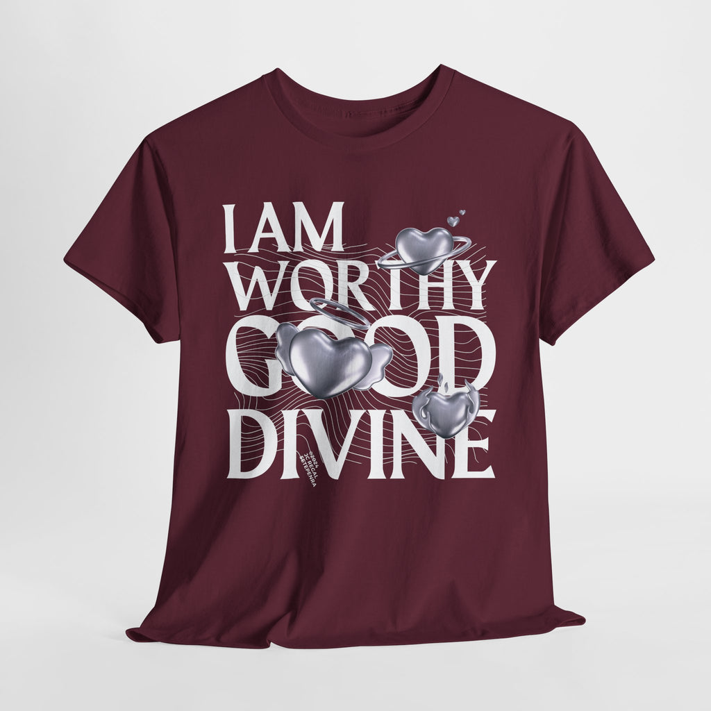 I AM WORTHY GOOD DIVINE Unisex Heavy Cotton Tee