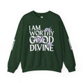 I AM WORTHY GOOD DIVINE Unisex Heavy Blend™ Crewneck Sweatshirt SETEPENRA Sweatshirt.
