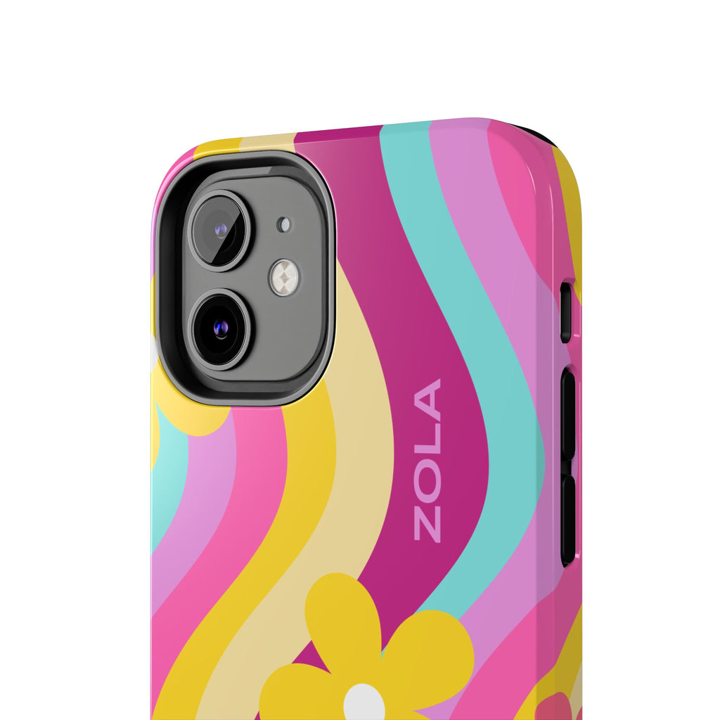 Zola Tough Phone Case (For iPhone, Galaxy & More) - Pink Wave