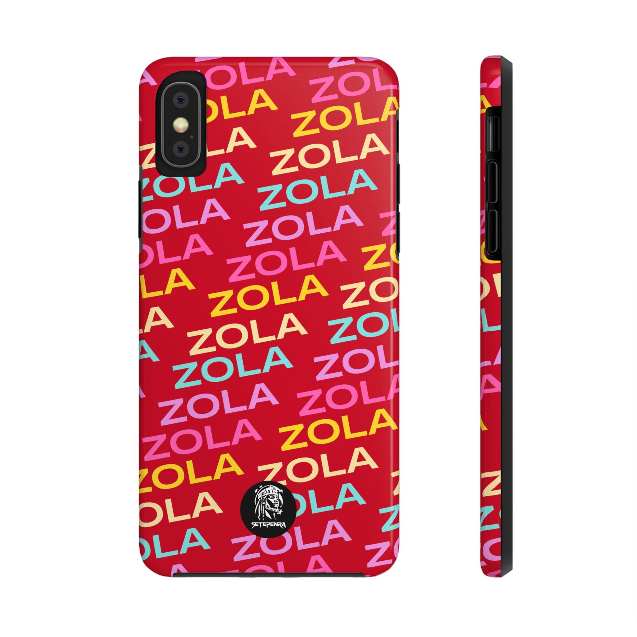 Zola Tough Phone Case (For iPhone, Galaxy & More) - Dark Red SETEPENRA Phone Case.