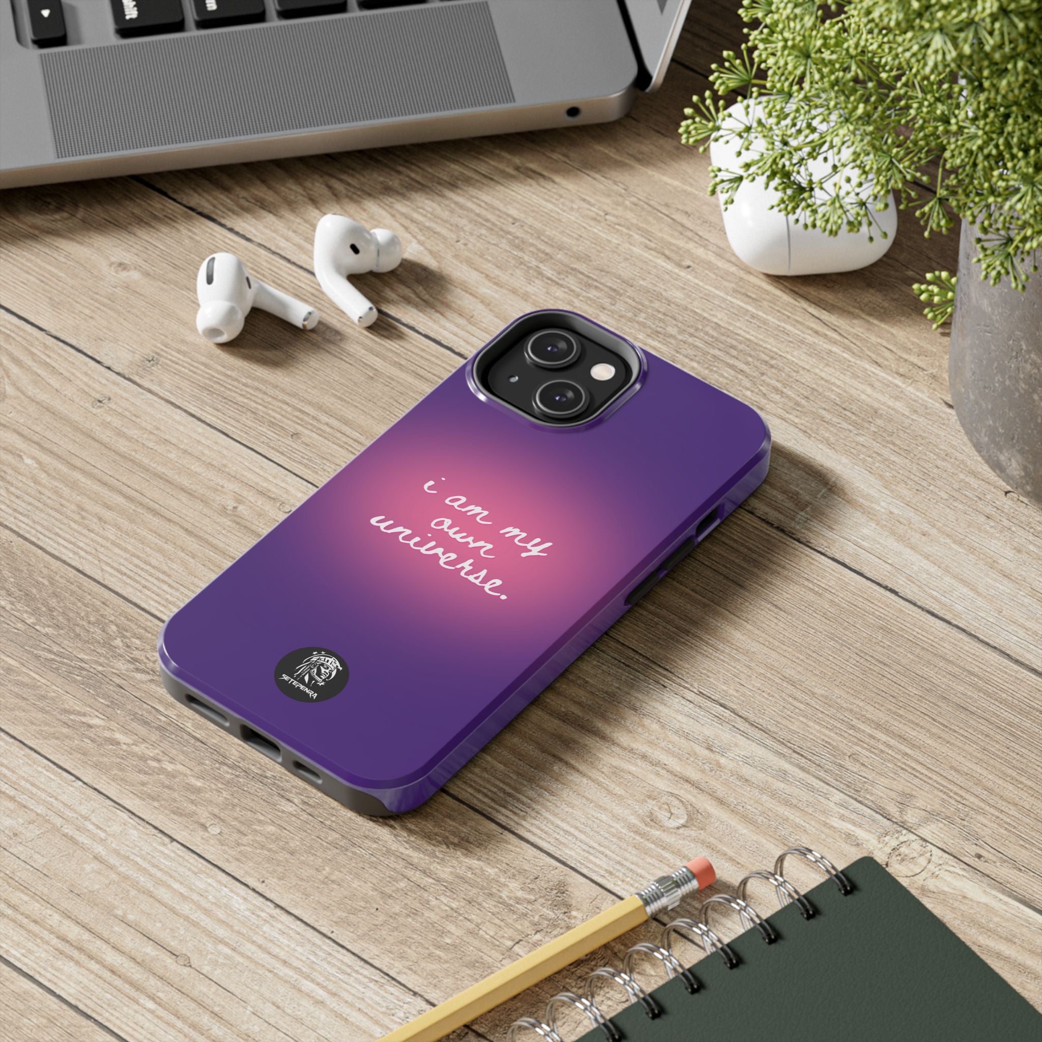 I Am My Own Universe Tough Phone Case (For iPhone, Galaxy & More) - Purple