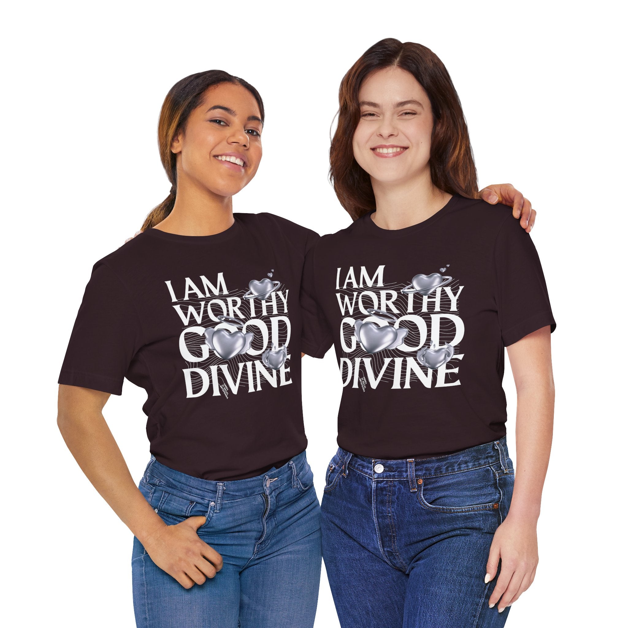 I AM WORTHY GOOD DIVINE Unisex Jersey Short Sleeve Tee