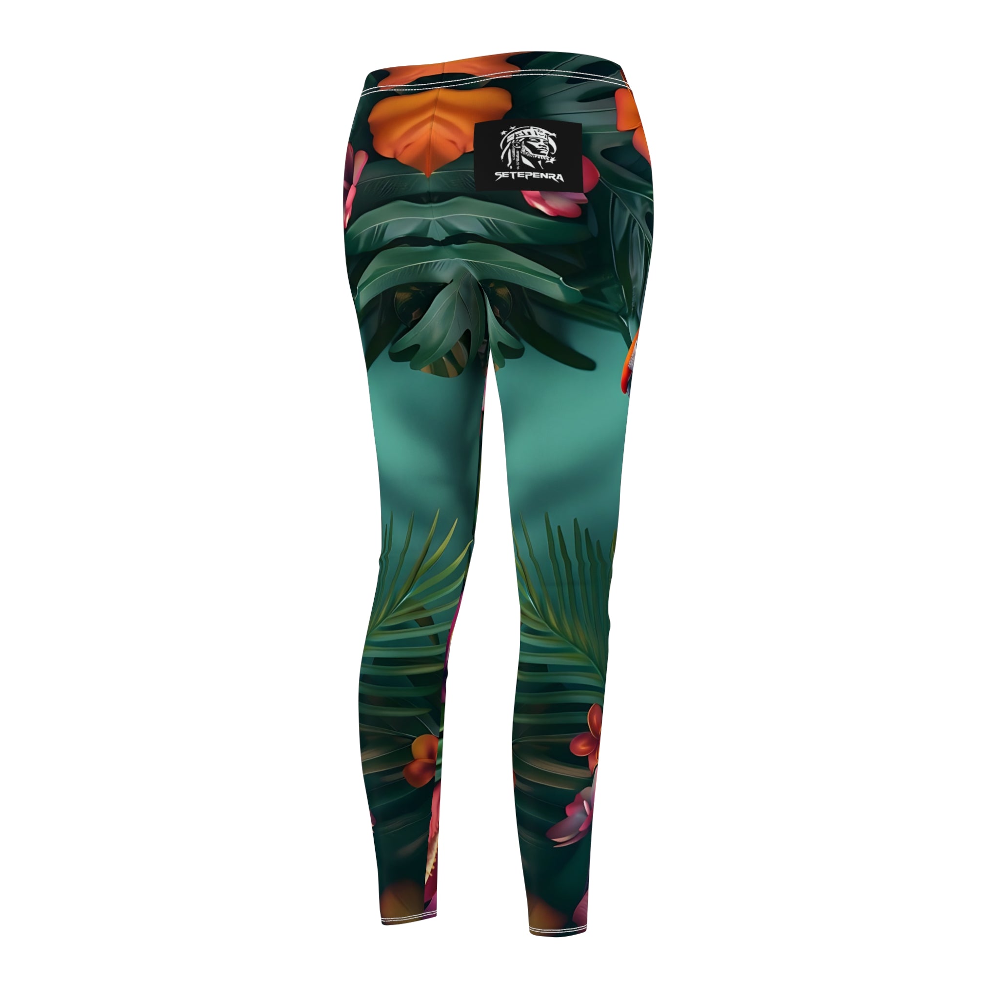 Tropican Retreat (Scene 2) Women's Cut & Sew Casual Leggings SETEPENRA All Over Prints.