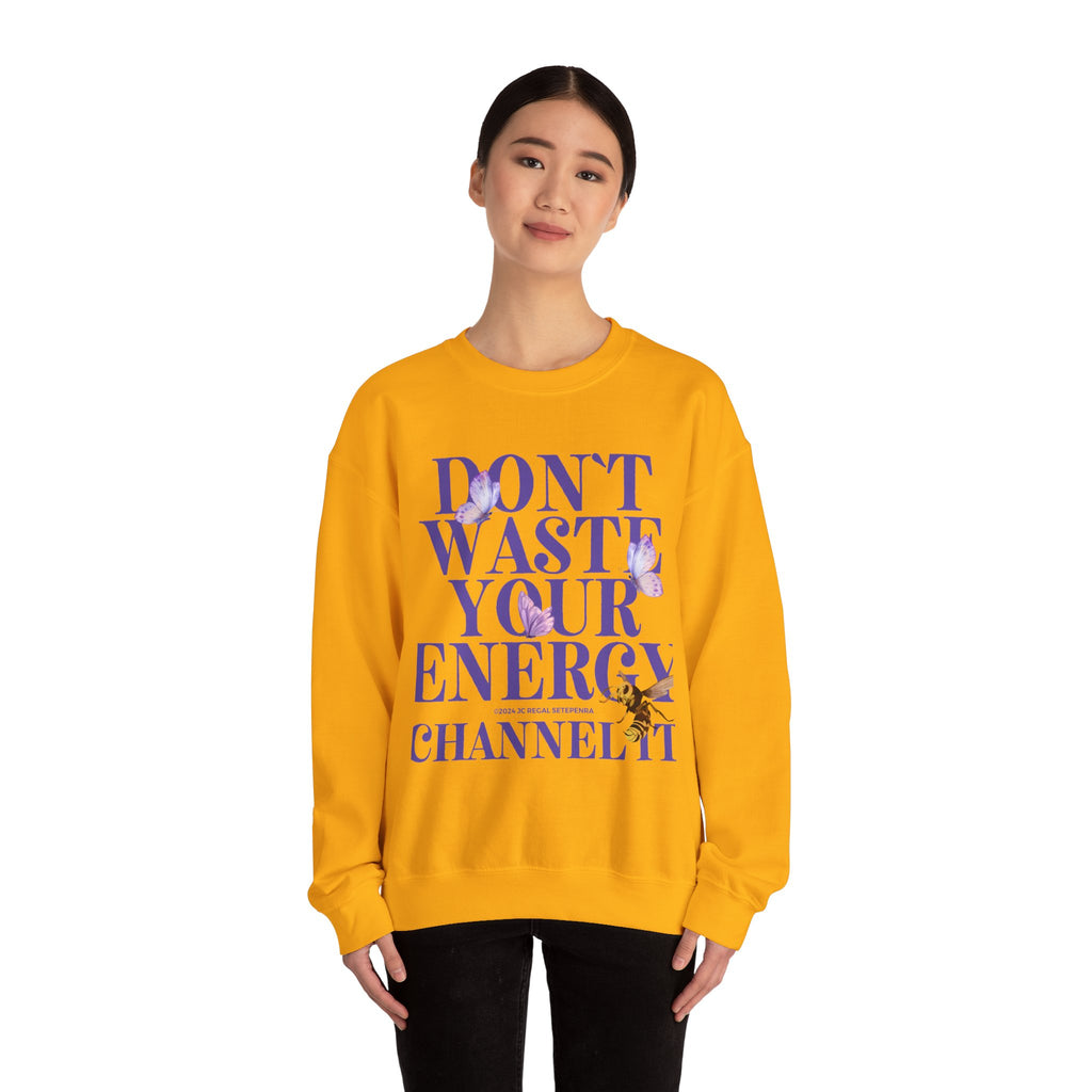 Channel It Unisex Heavy Blend™ Crewneck Sweatshirt (Purple Print)