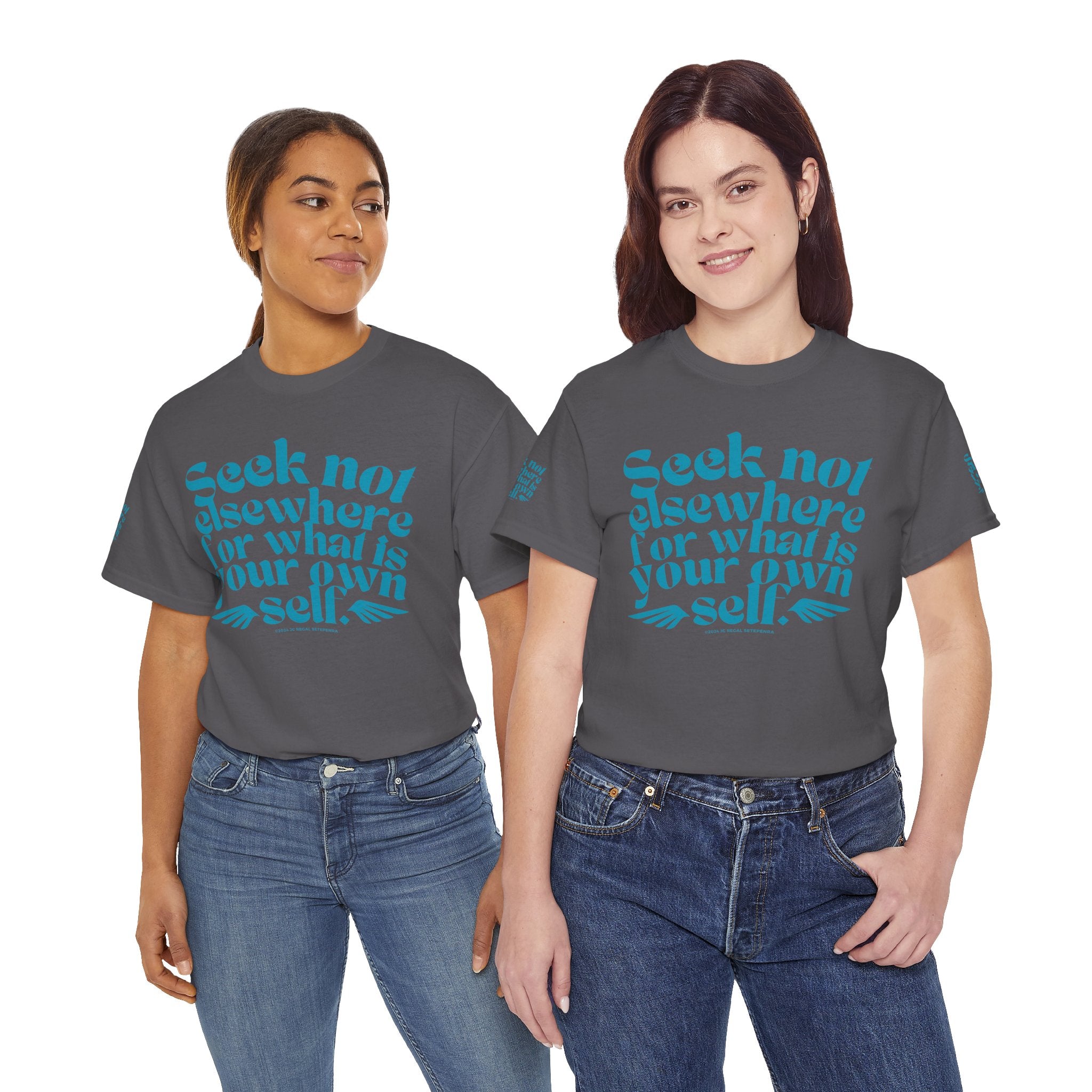 Seek Not Elsewhere (Aqua Edition) Unisex Heavy Cotton Tee