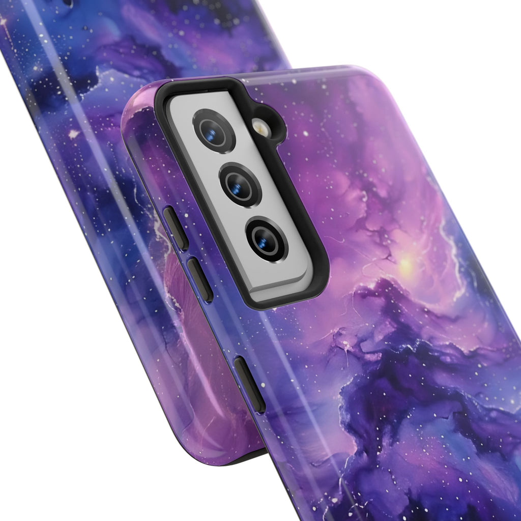Purple Cosmos Tough Phone Case (For iPhone, Galaxy & More)