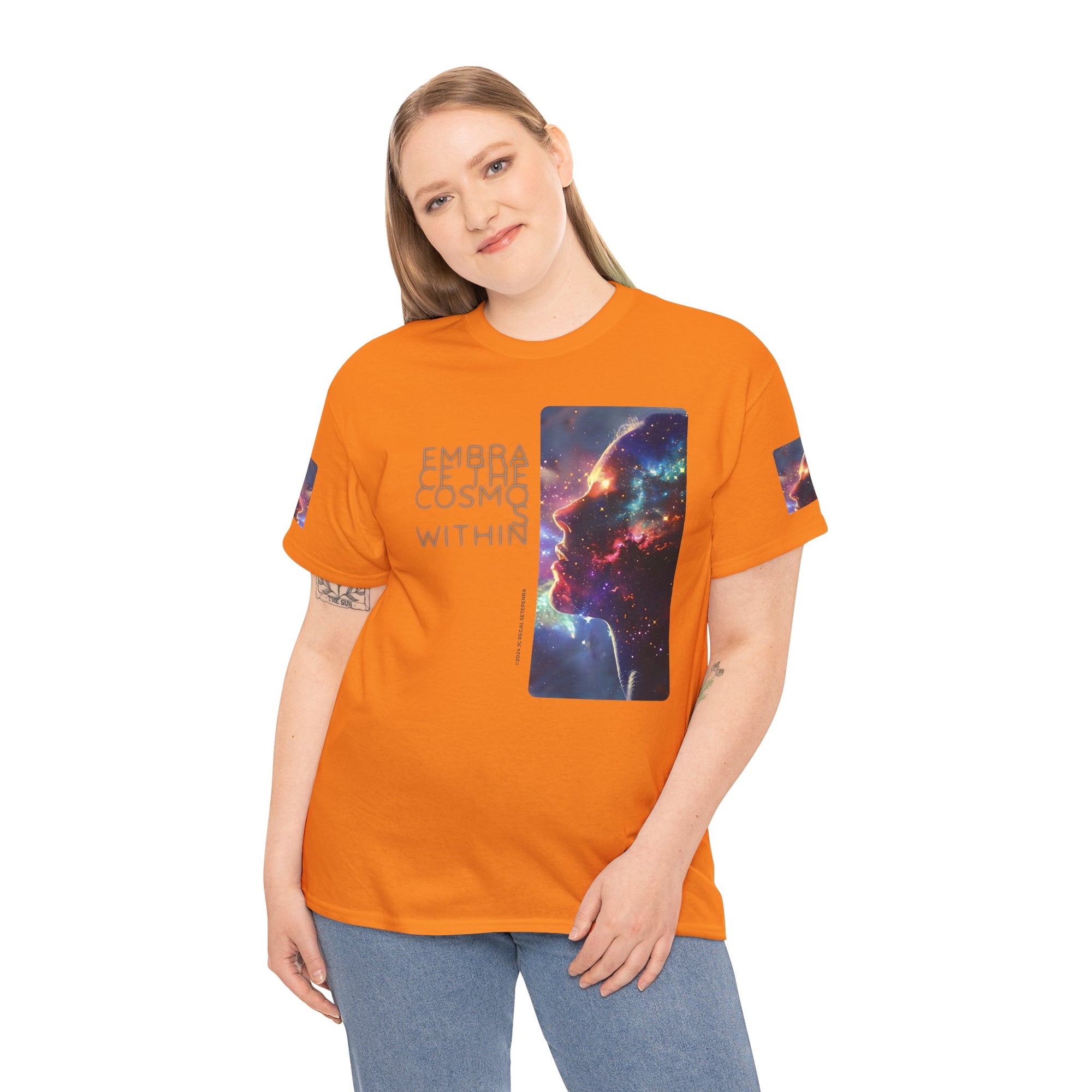 Embrace The Cosmos Within Unisex Heavy Cotton Tee