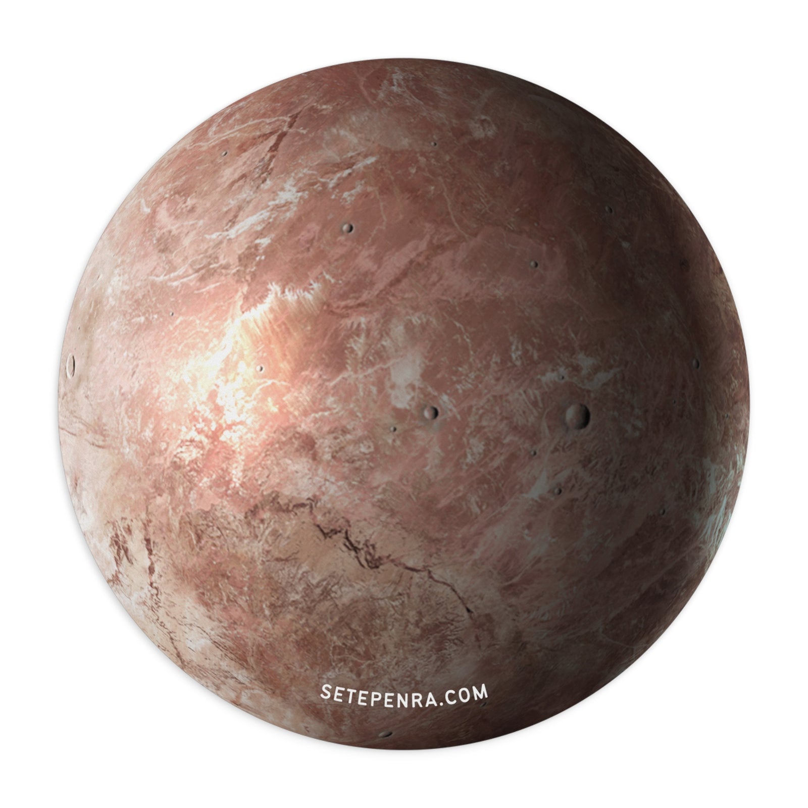 Cosmic Spaces Neoprene Mousepad - Makemake Dwarf Planet