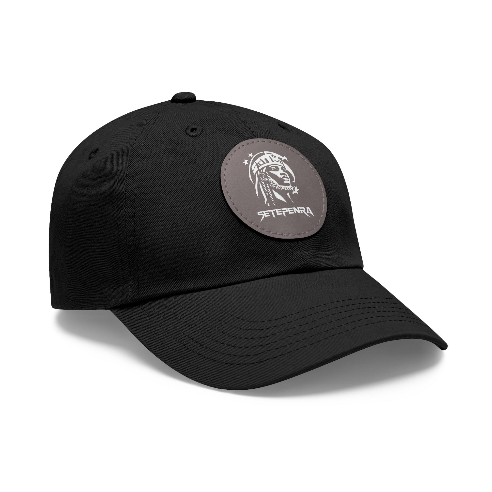 SETEPENRA Dad Hat with Leather Patch (Round)