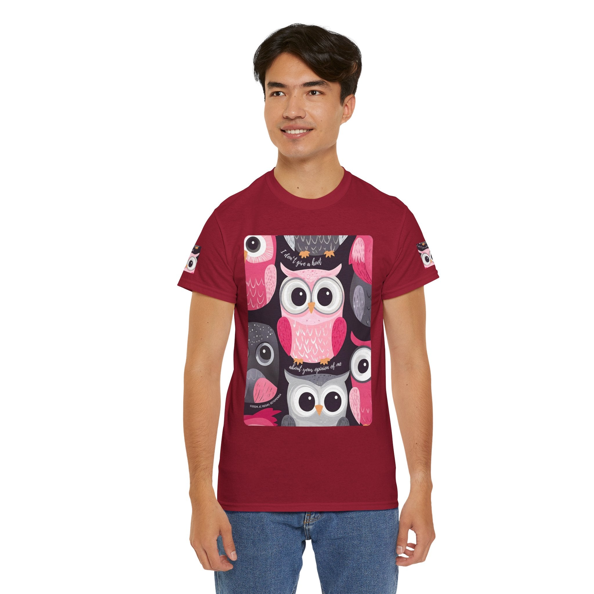 Don't Give A Hoot Unisex Heavy Cotton Tee
