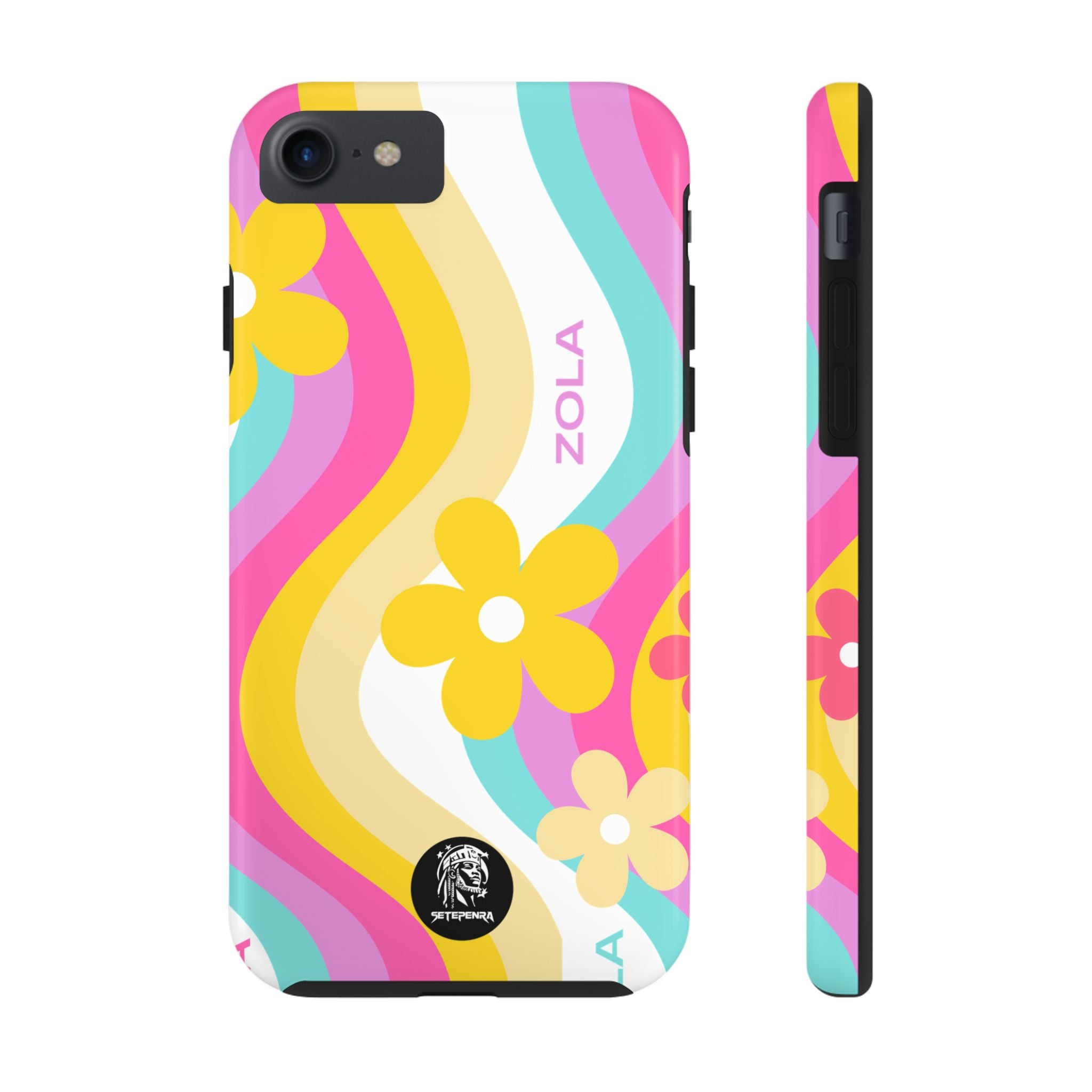Zola Tough Phone Case (For iPhone, Galaxy & More) - White Wave SETEPENRA Phone Case.