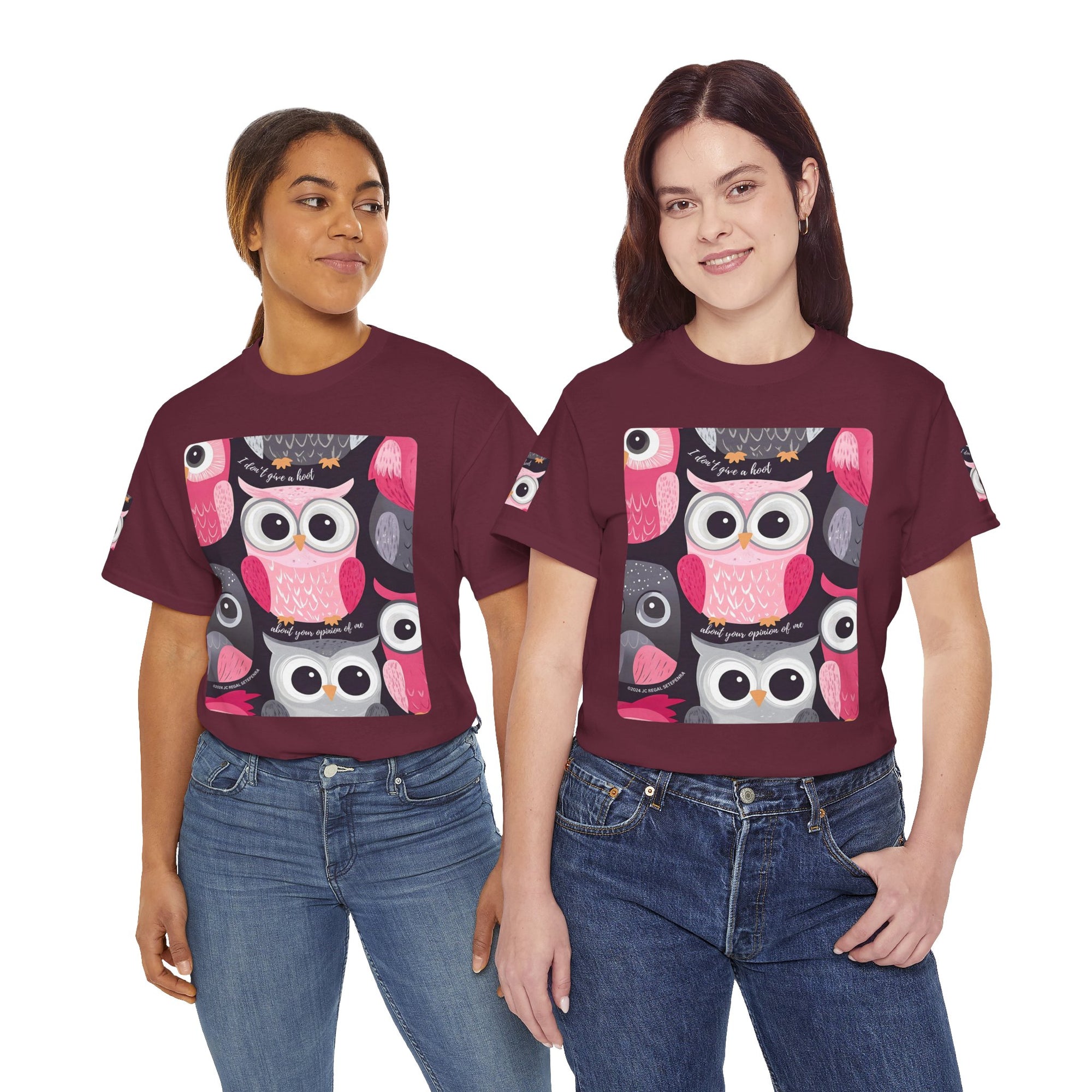 Don't Give A Hoot Unisex Heavy Cotton Tee