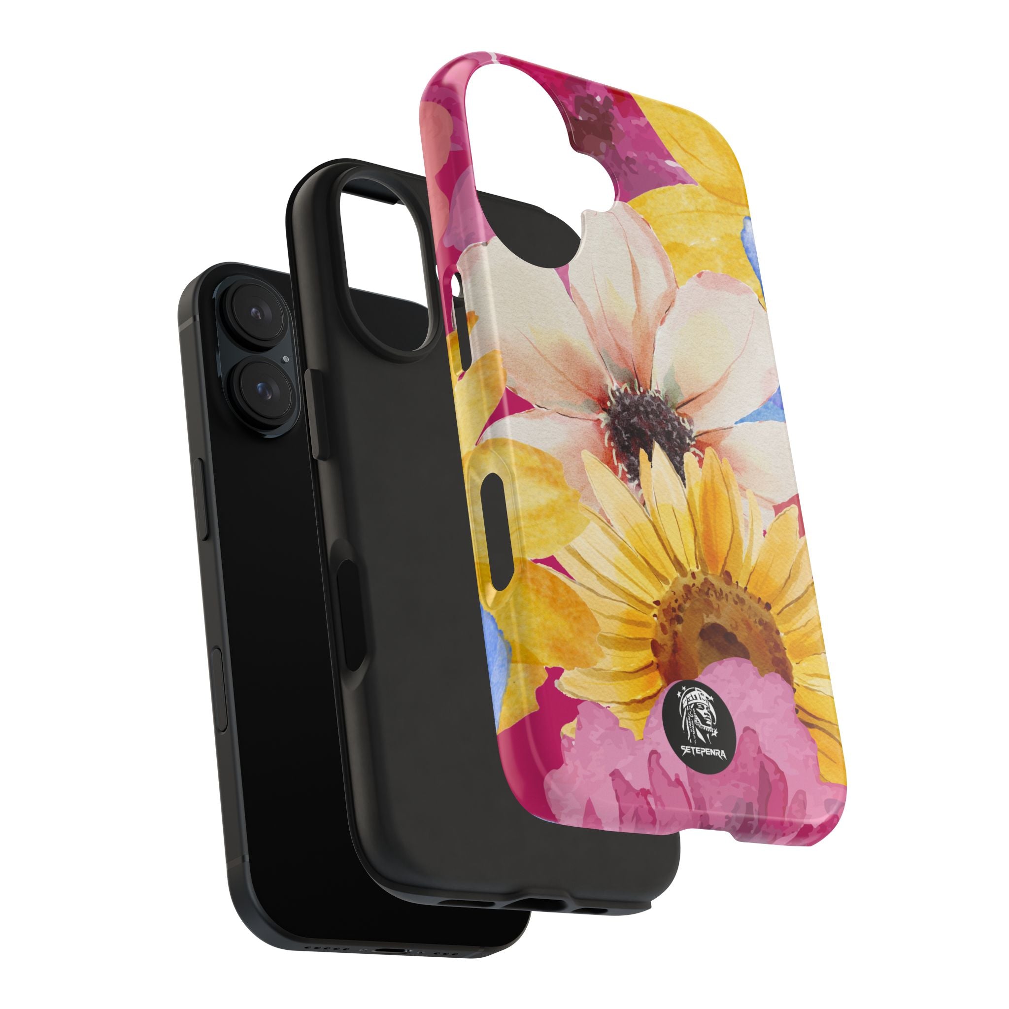 Watercolor Flowers Tough Phone Case (For iPhone, Galaxy & More)