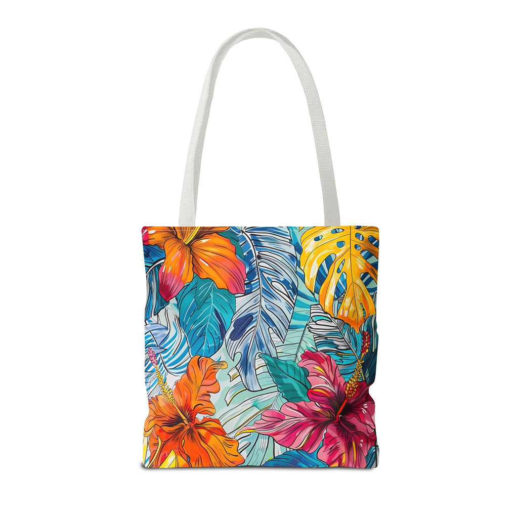 Monstera Hibiscus Tote Bag