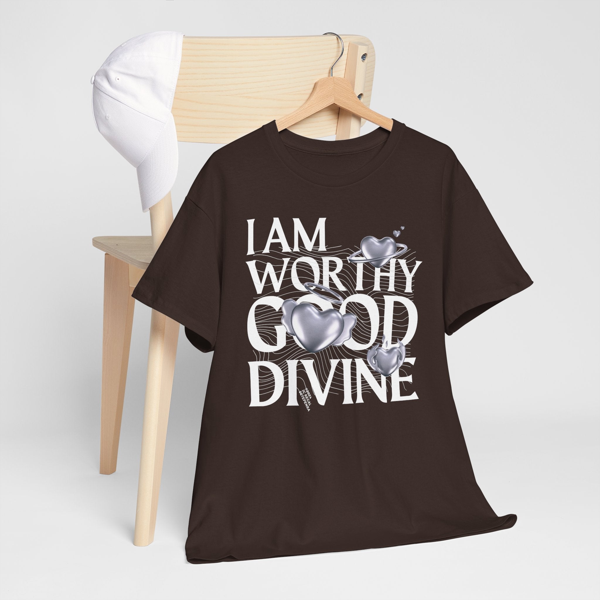I AM WORTHY GOOD DIVINE Unisex Heavy Cotton Tee