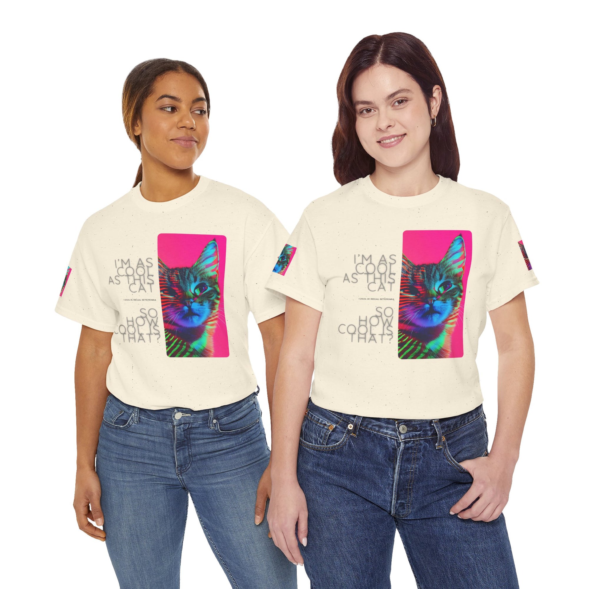 Cool Cat (Whiskers 2) Unisex Heavy Cotton Tee