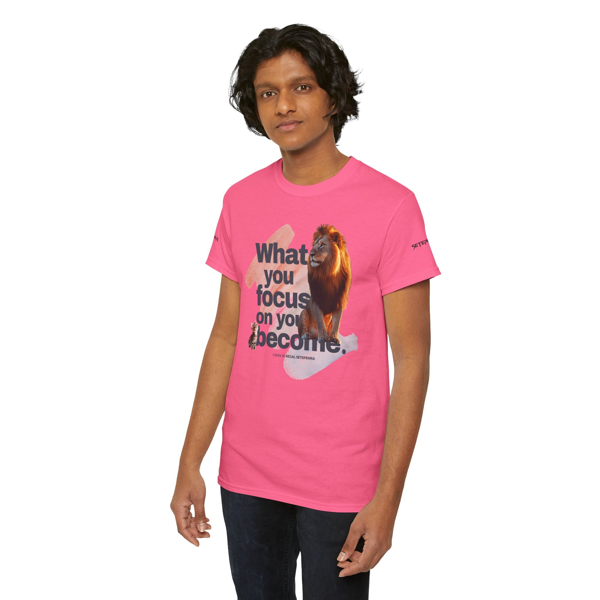 What You Focus On You Become Unisex Heavy Cotton Tee
