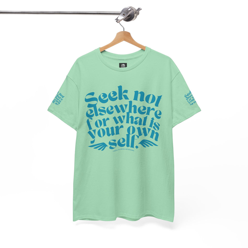 Seek Not Elsewhere (Aqua Edition) Unisex Heavy Cotton Tee